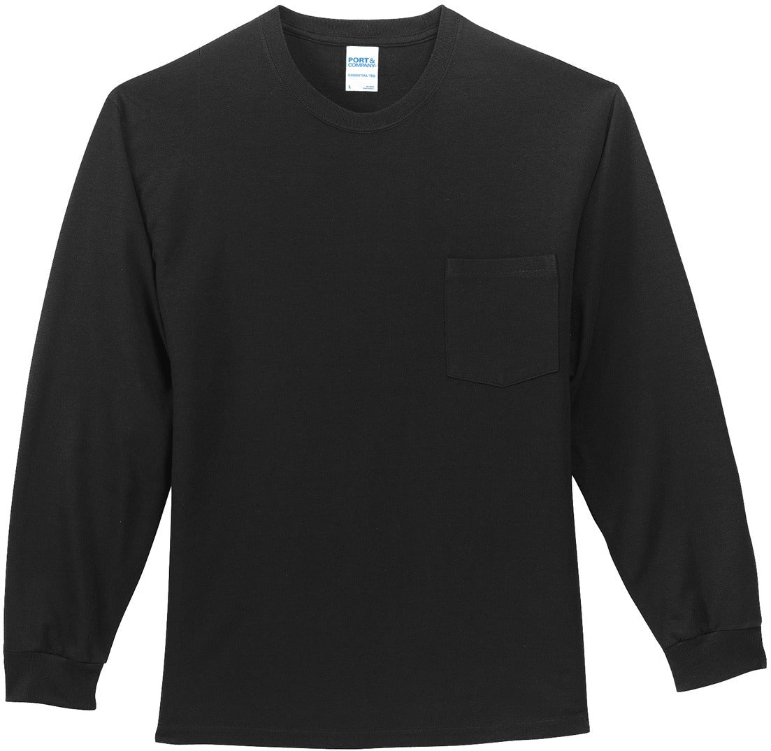 Port & Company Long Sleeve T-Shirt with Pocket
