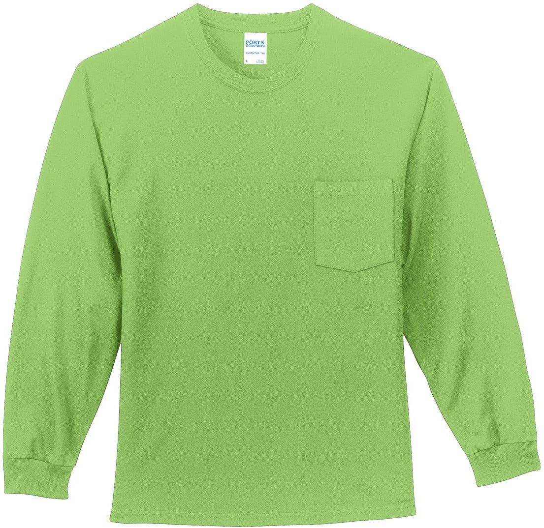 Port & Company Long Sleeve T-Shirt with Pocket
