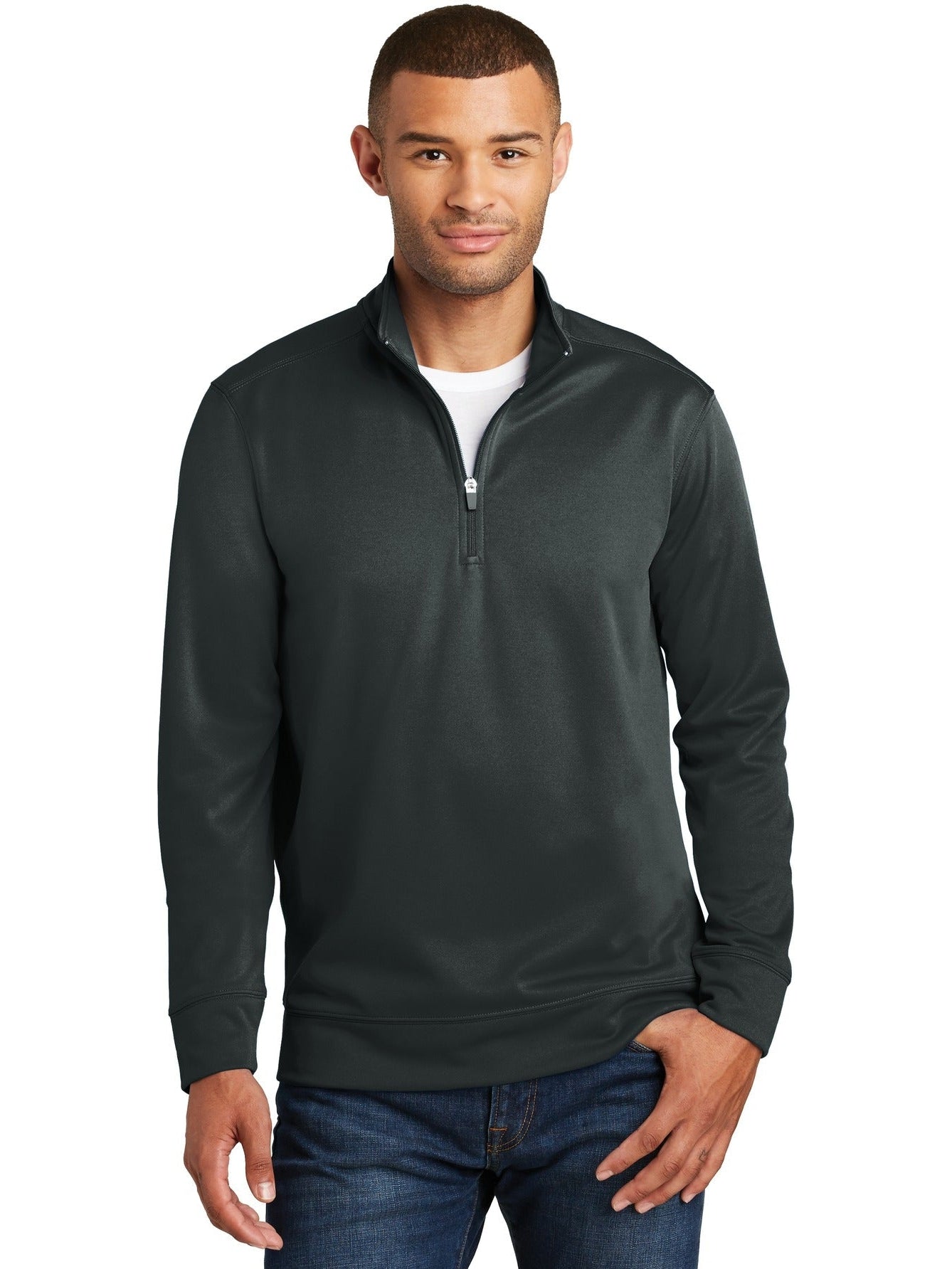no-logo Port & Company Performance Fleece 1/4-Zip Pullover Sweatshirt-Regular-Port & Company-Thread Logic
