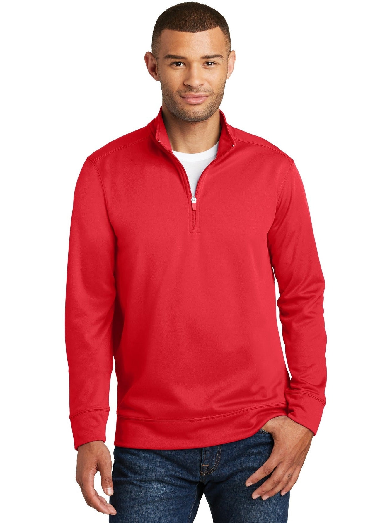 no-logo Port & Company Performance Fleece 1/4-Zip Pullover Sweatshirt-Regular-Port & Company-Thread Logic