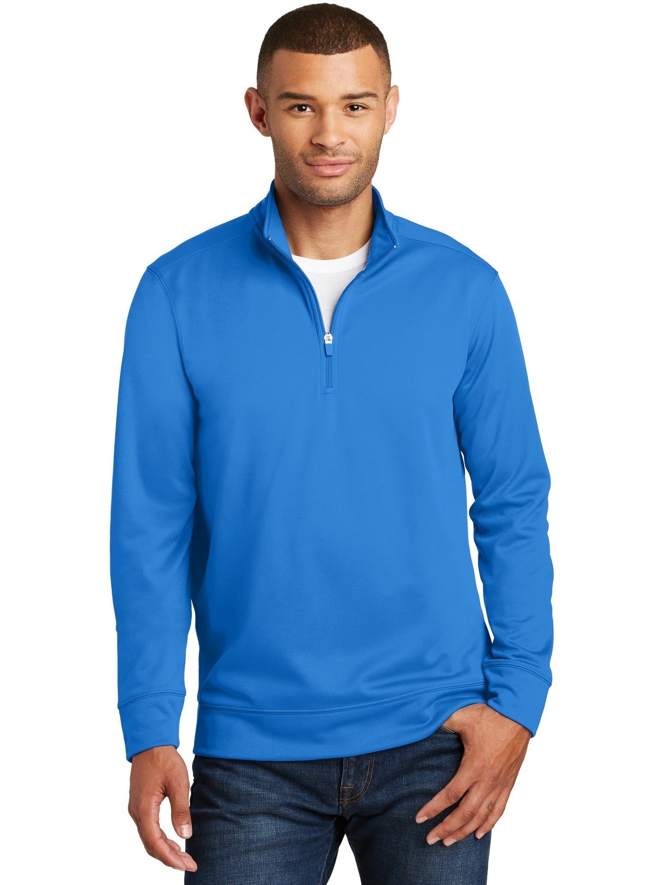 no-logo Port & Company Performance Fleece 1/4-Zip Pullover Sweatshirt-Regular-Port & Company-Thread Logic