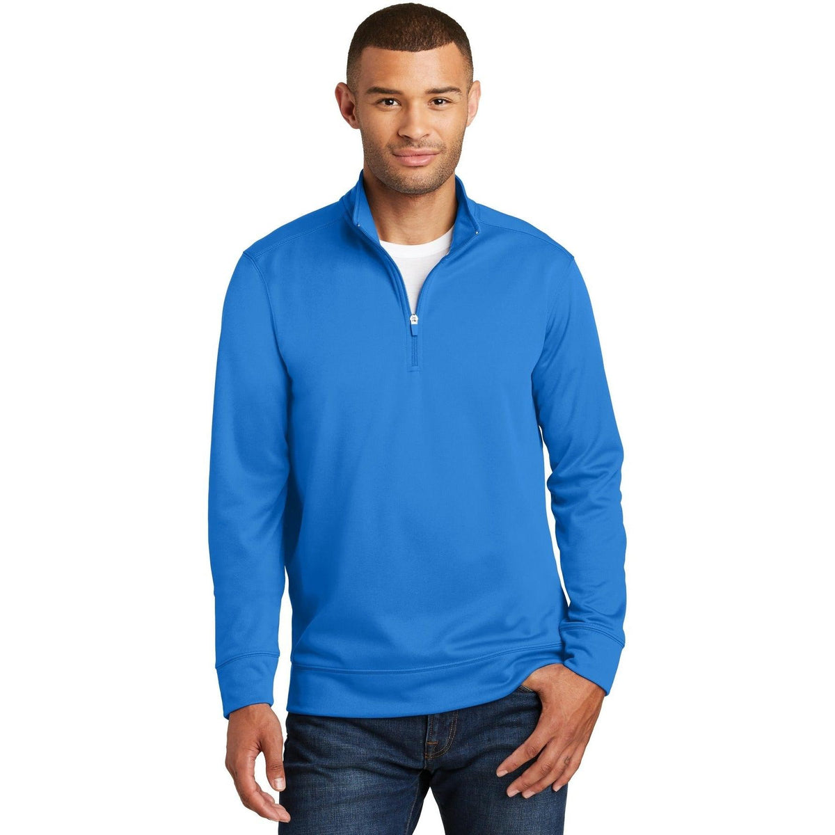 no-logo Port & Company Performance Fleece 1/4-Zip Pullover Sweatshirt-Regular-Port & Company-Thread Logic
