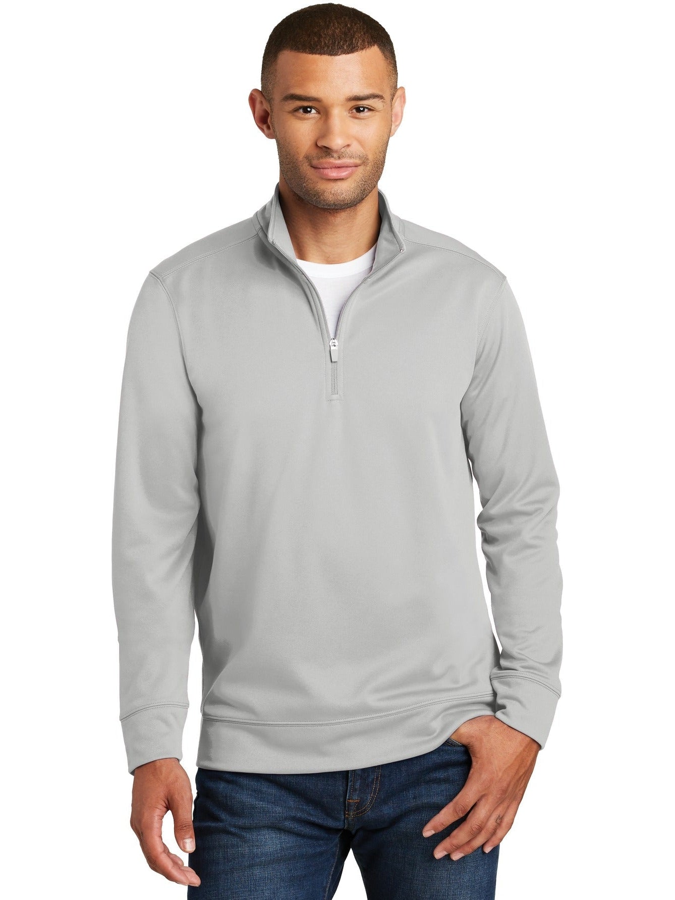 no-logo Port & Company Performance Fleece 1/4-Zip Pullover Sweatshirt-Regular-Port & Company-Thread Logic