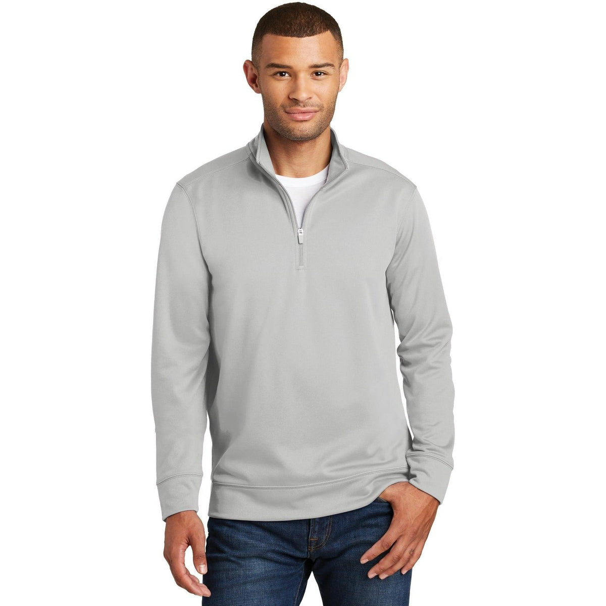 no-logo Port & Company Performance Fleece 1/4-Zip Pullover Sweatshirt-Regular-Port & Company-Thread Logic