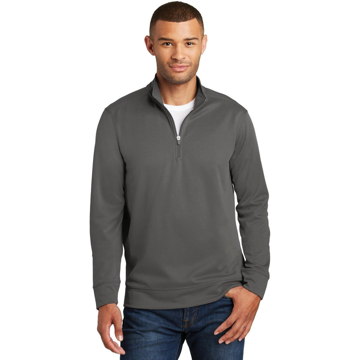 no-logo Port & Company Performance Fleece 1/4-Zip Pullover Sweatshirt-Regular-Port & Company-Thread Logic