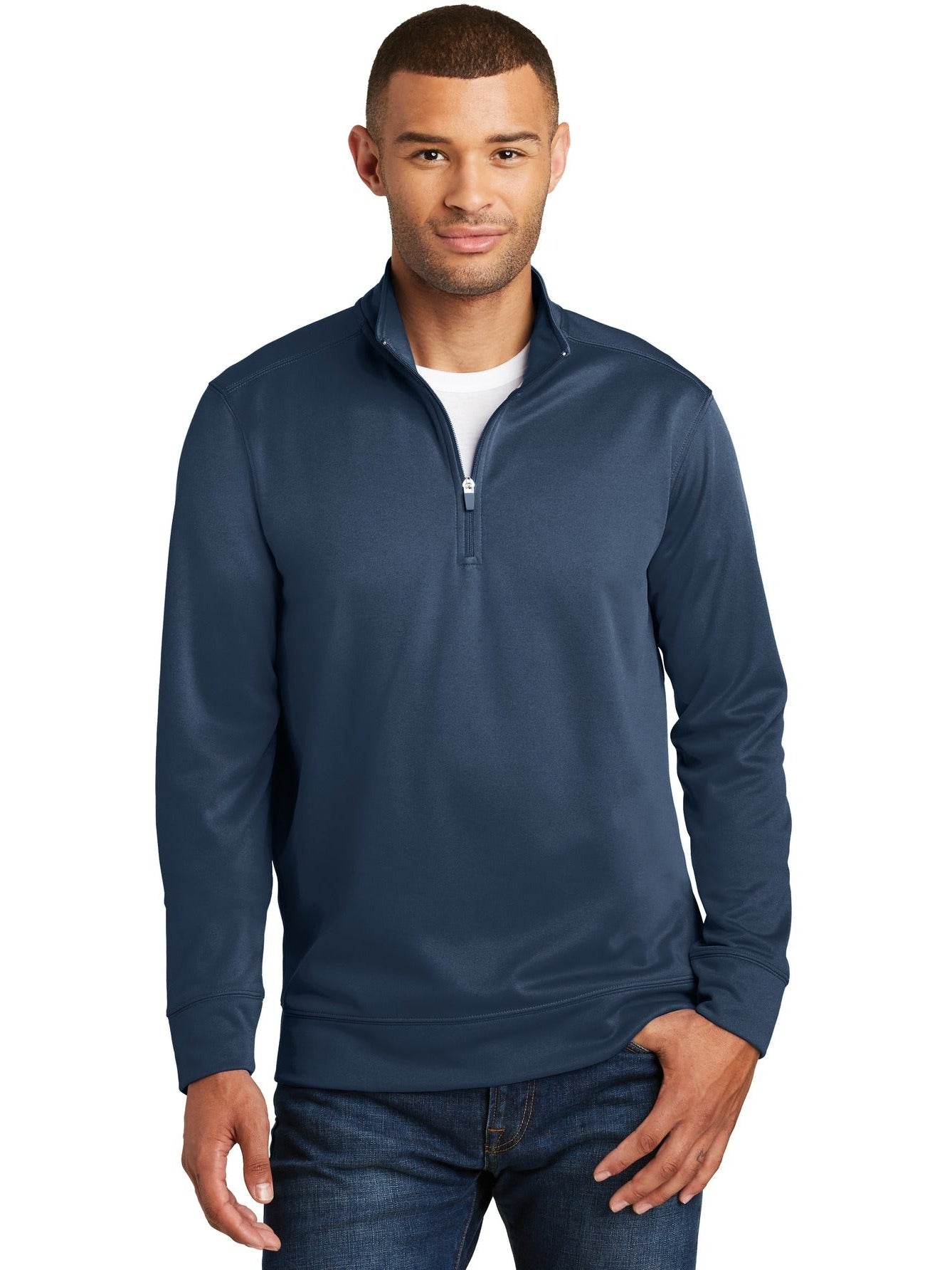 no-logo Port & Company Performance Fleece 1/4-Zip Pullover Sweatshirt-Regular-Port & Company-Thread Logic