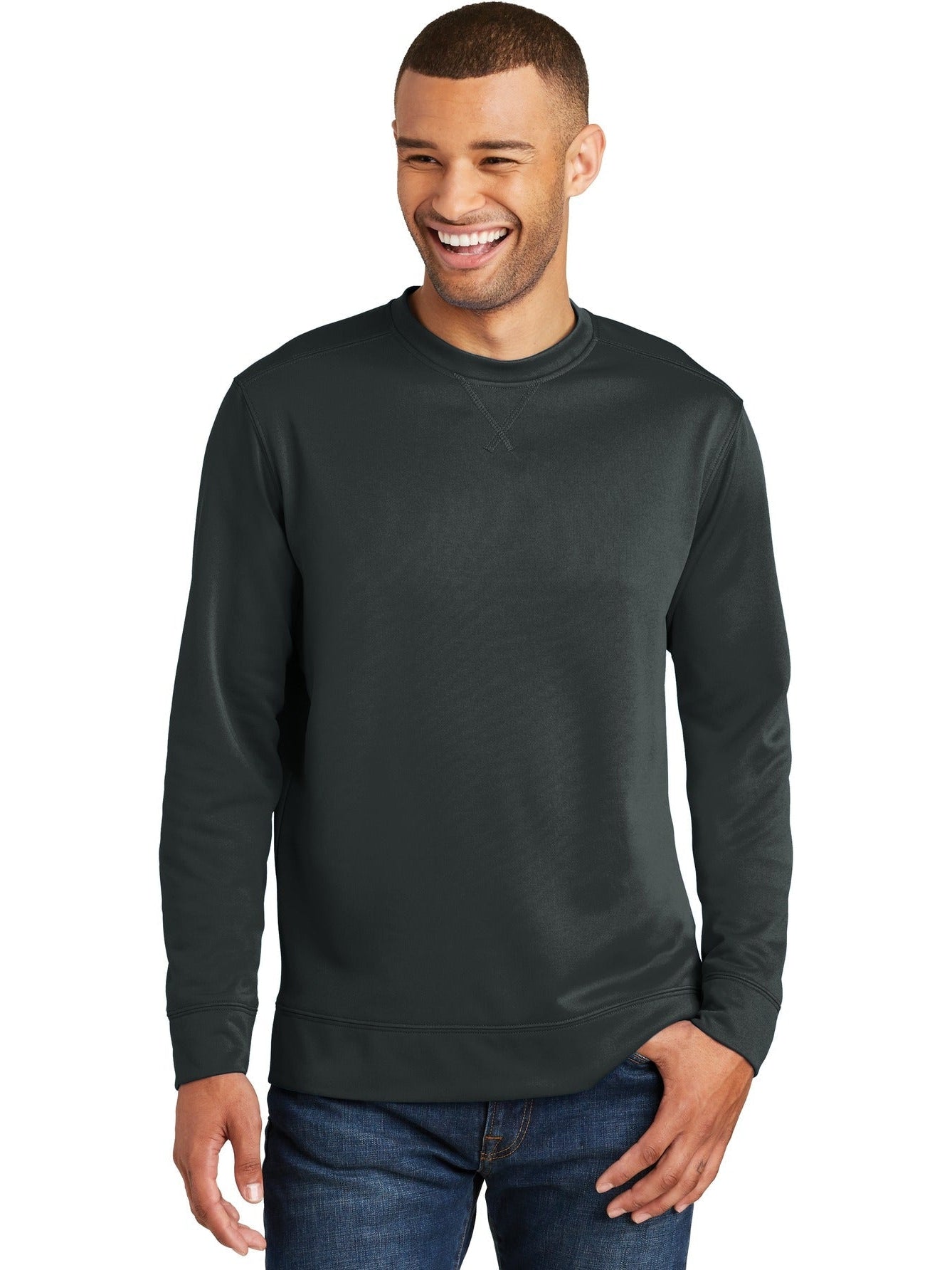 no-logo Port & Company Performance Fleece Crewneck Sweatshirt-Regular-Port & Company-Thread Logic
