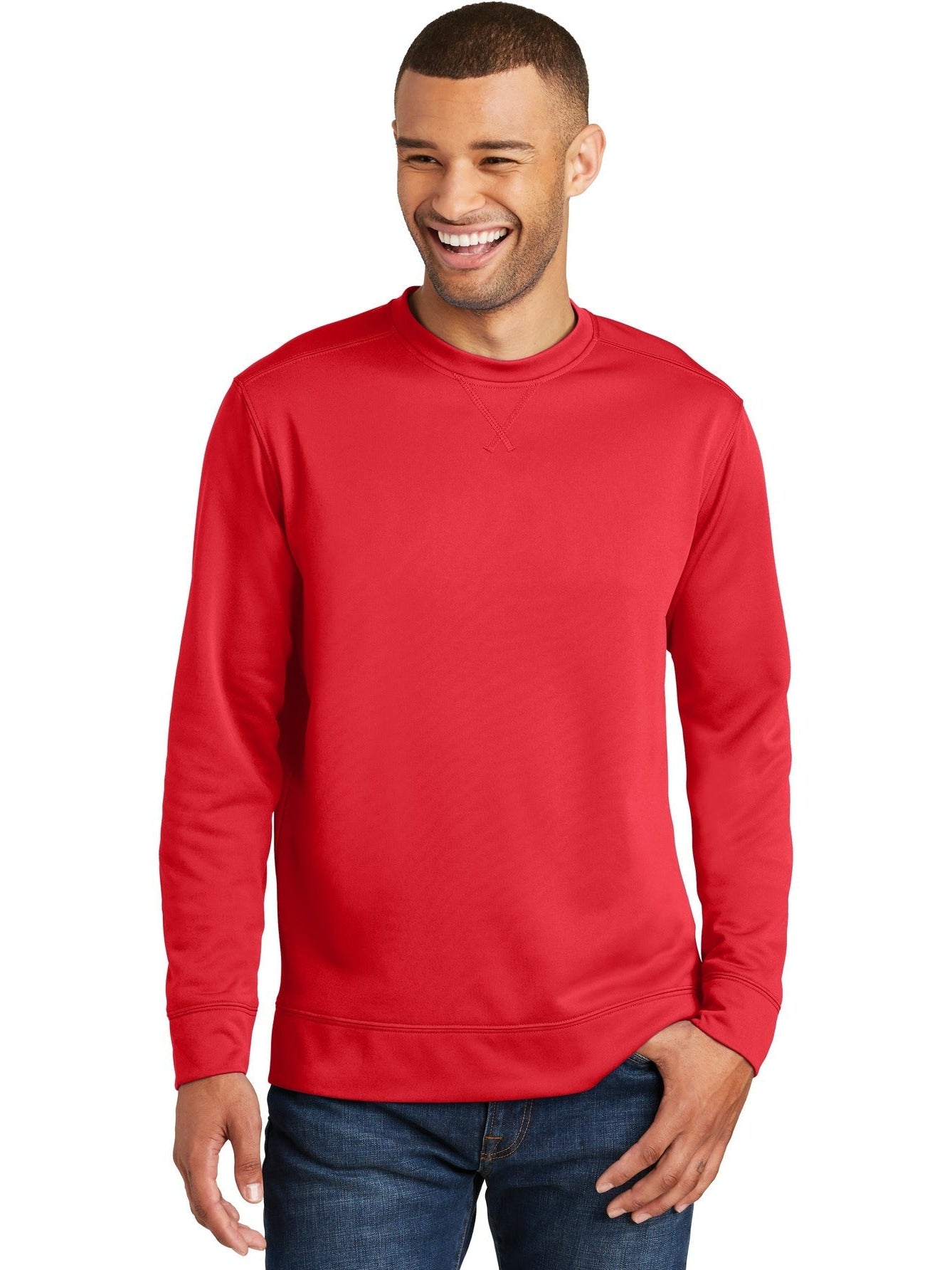 no-logo Port & Company Performance Fleece Crewneck Sweatshirt-Regular-Port & Company-Thread Logic