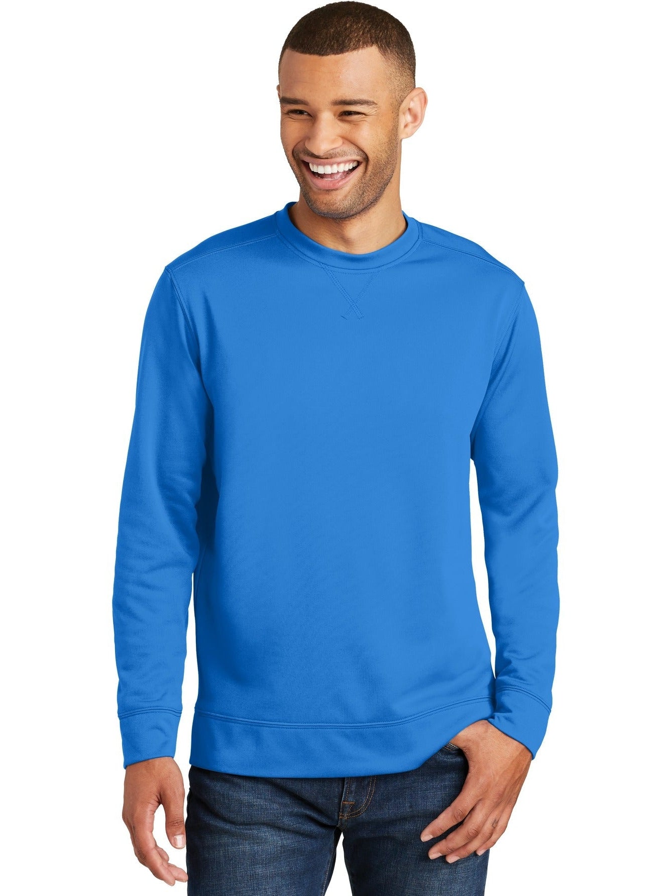 no-logo Port & Company Performance Fleece Crewneck Sweatshirt-Regular-Port & Company-Thread Logic