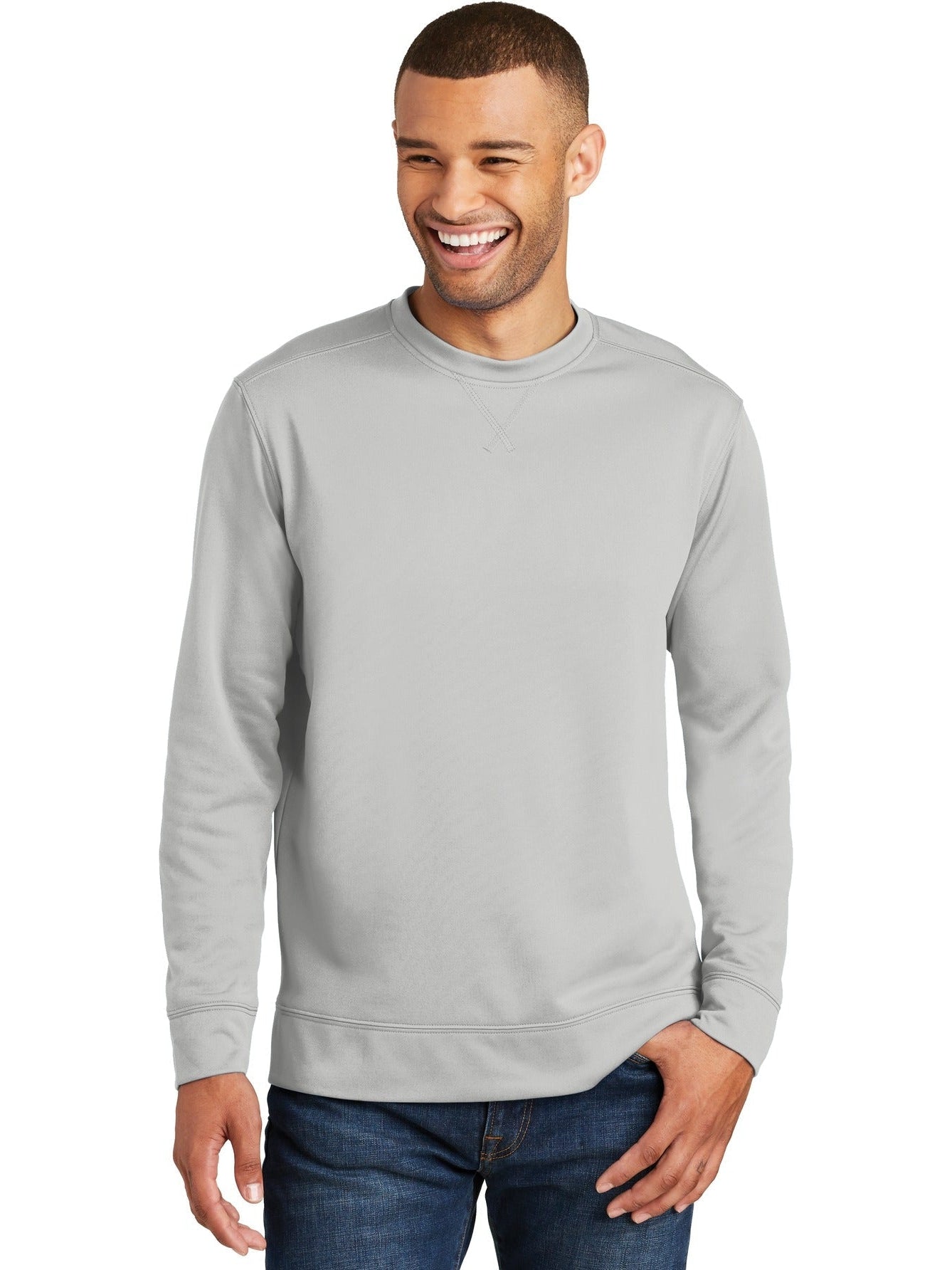 no-logo Port & Company Performance Fleece Crewneck Sweatshirt-Regular-Port & Company-Thread Logic