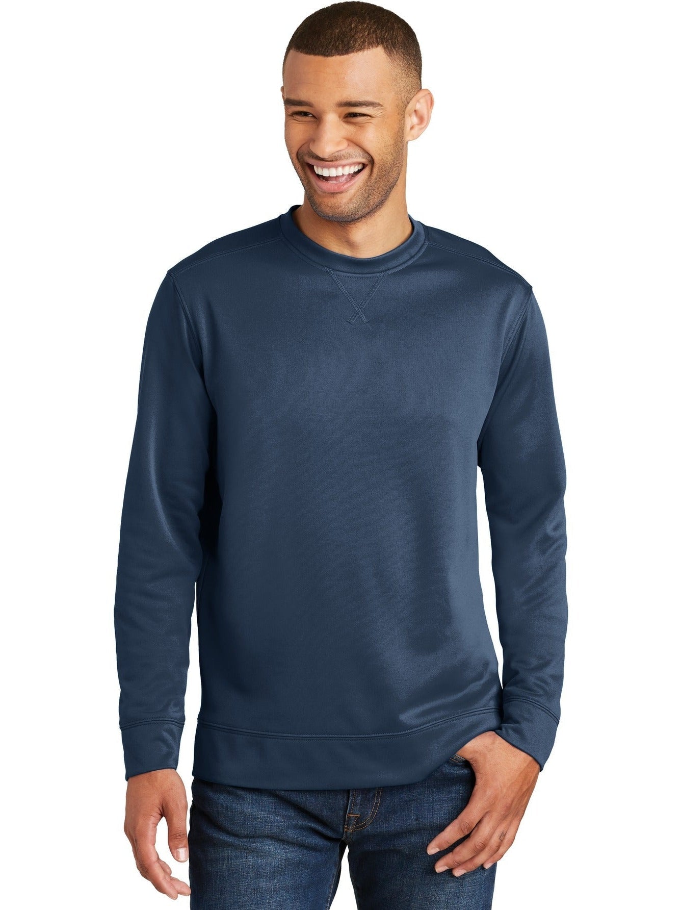 no-logo Port & Company Performance Fleece Crewneck Sweatshirt-Regular-Port & Company-Thread Logic