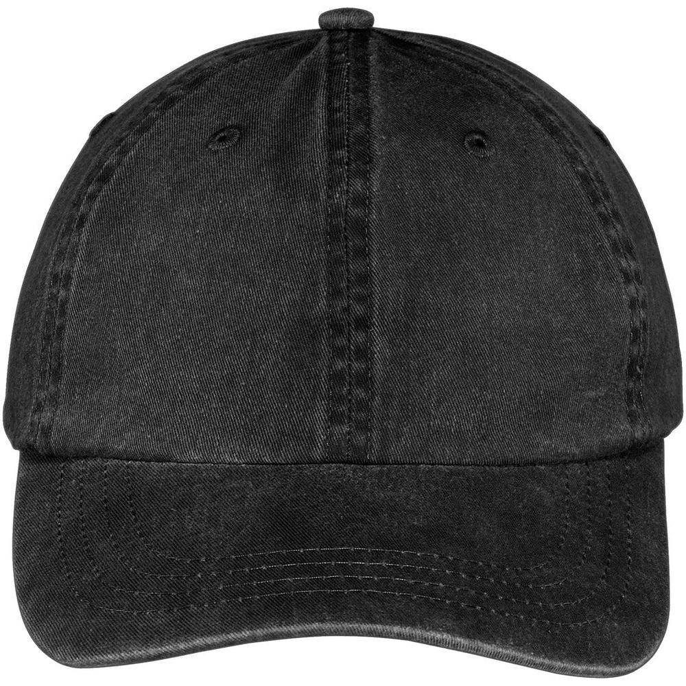 no-logo Port & Company Pigment-Dyed Cap-Regular-Port & Company-Black-OSFA-Thread Logic