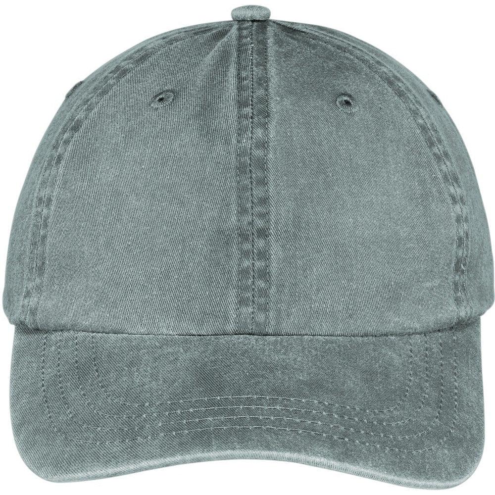 no-logo Port & Company Pigment-Dyed Cap-Regular-Port & Company-Charcoal-OSFA-Thread Logic