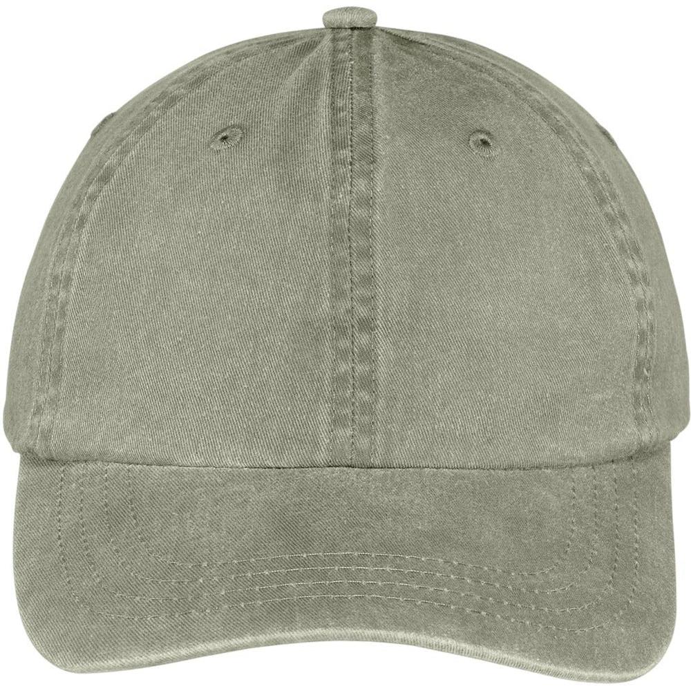no-logo Port & Company Pigment-Dyed Cap-Regular-Port & Company-Khaki-OSFA-Thread Logic