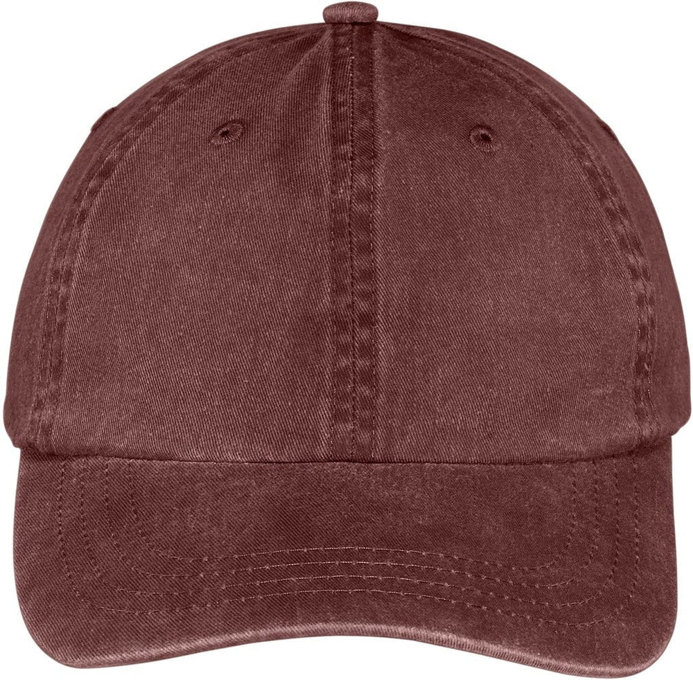 Port & Company Pigment-Dyed Cap-Regular-Port & Company-Maroon-OSFA-Thread Logic