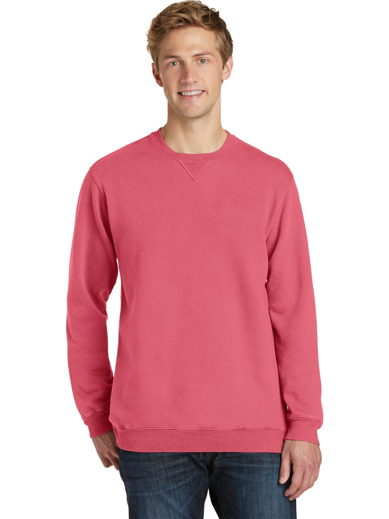 no-logo Port & Company Pigment-Dyed Crewneck Sweatshirt-Regular-Port & Company-Thread Logic