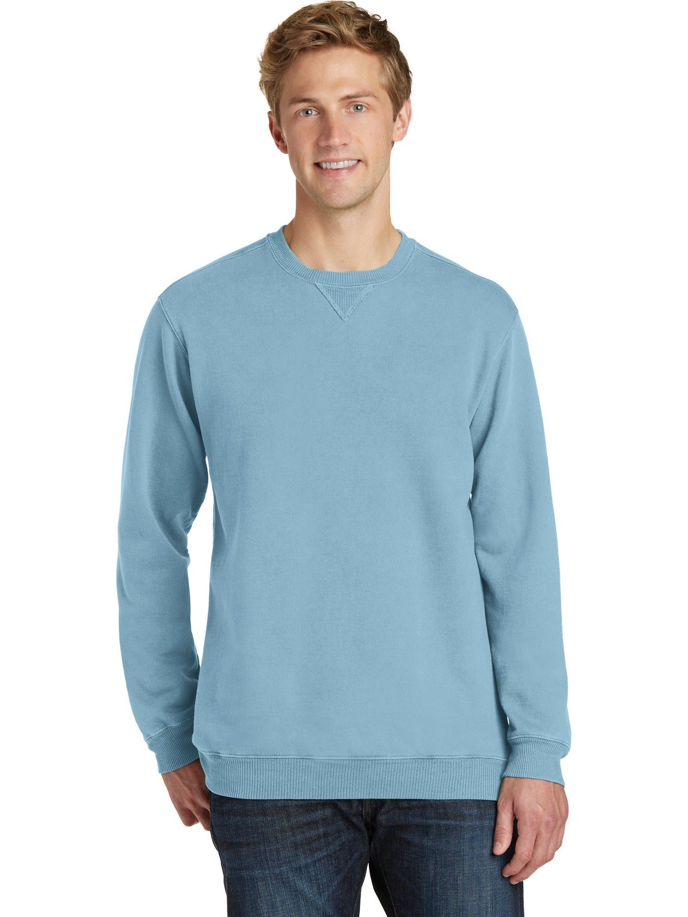 no-logo Port & Company Pigment-Dyed Crewneck Sweatshirt-Regular-Port & Company-Thread Logic