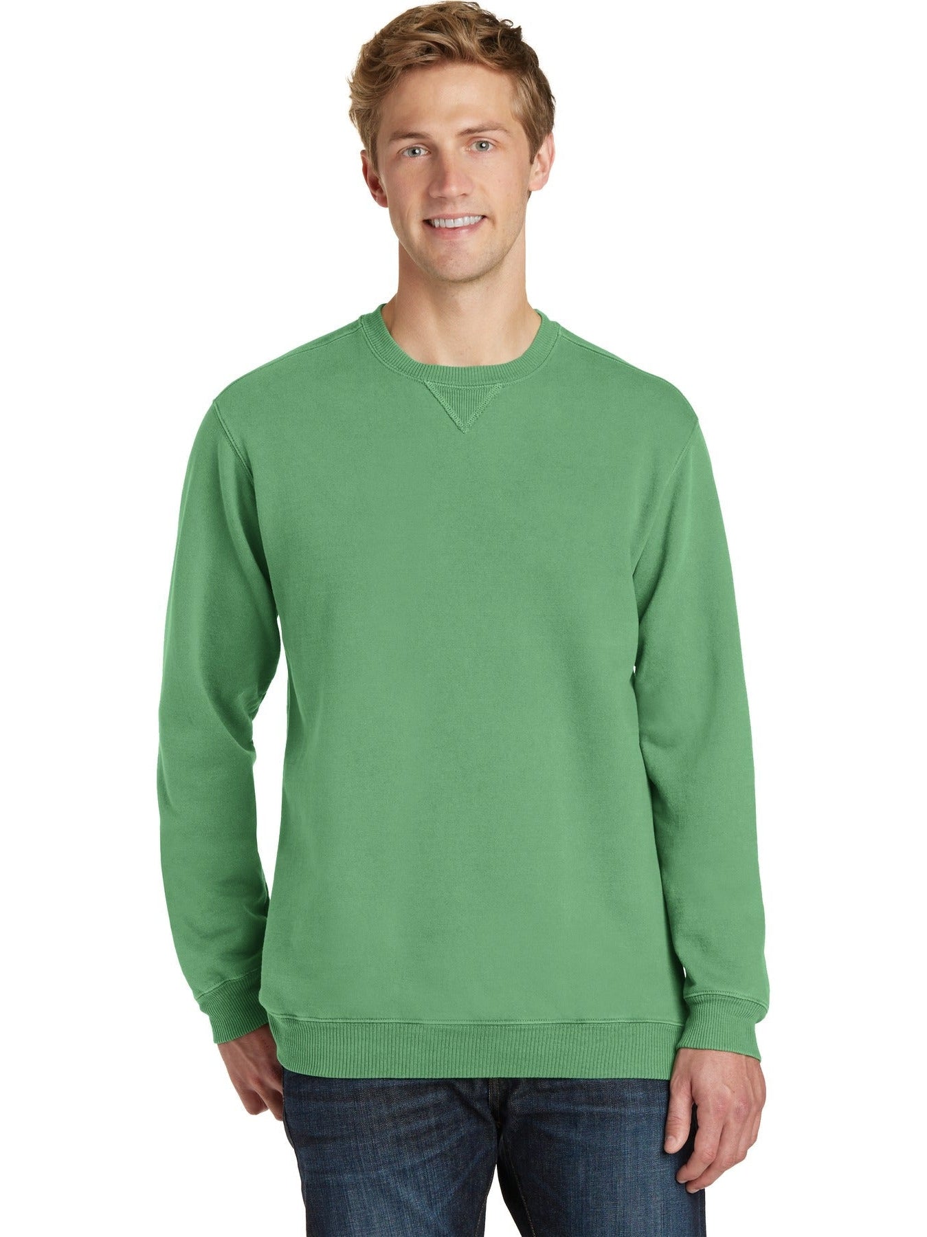 no-logo Port & Company Pigment-Dyed Crewneck Sweatshirt-Regular-Port & Company-Thread Logic