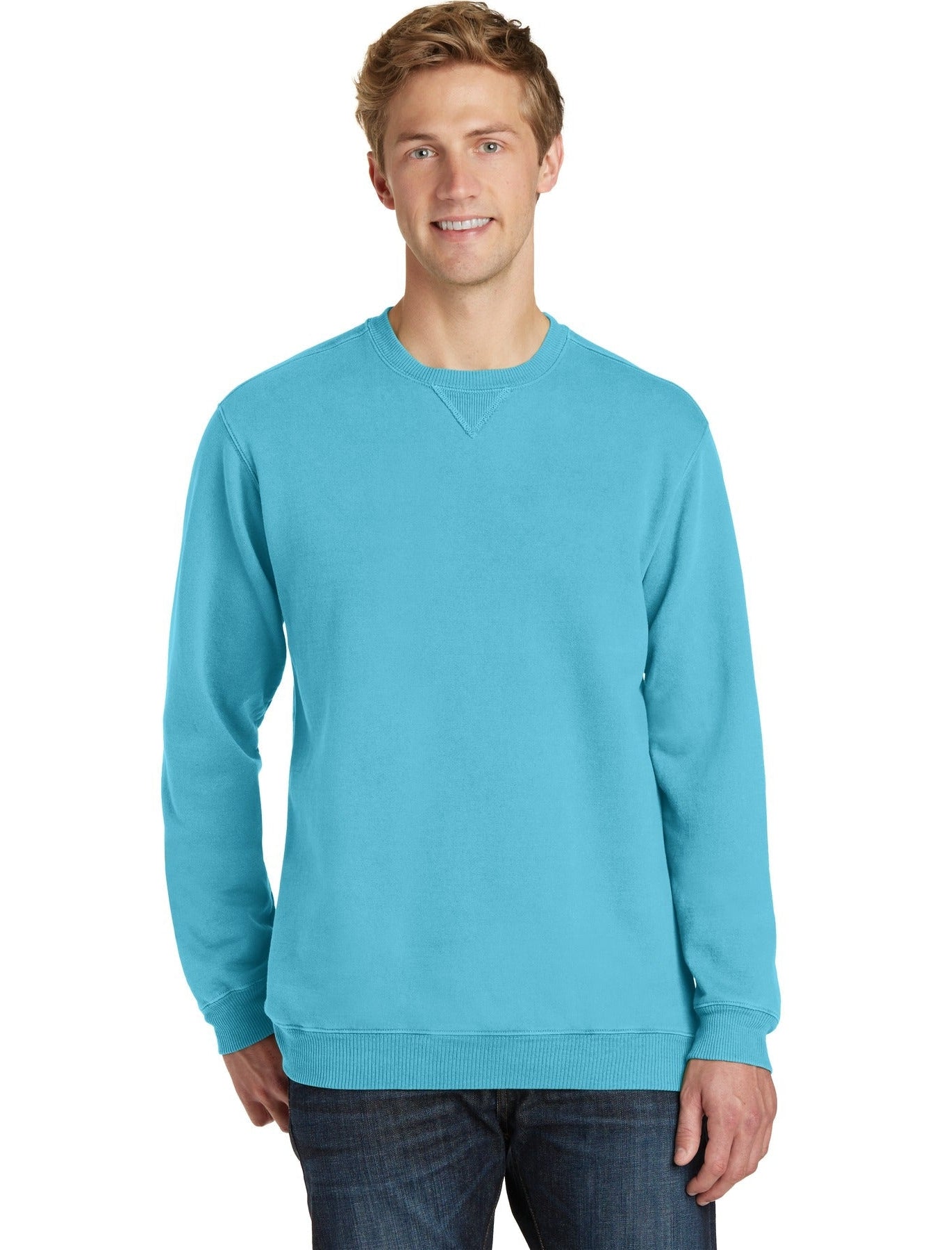 no-logo Port & Company Pigment-Dyed Crewneck Sweatshirt-Regular-Port & Company-Thread Logic