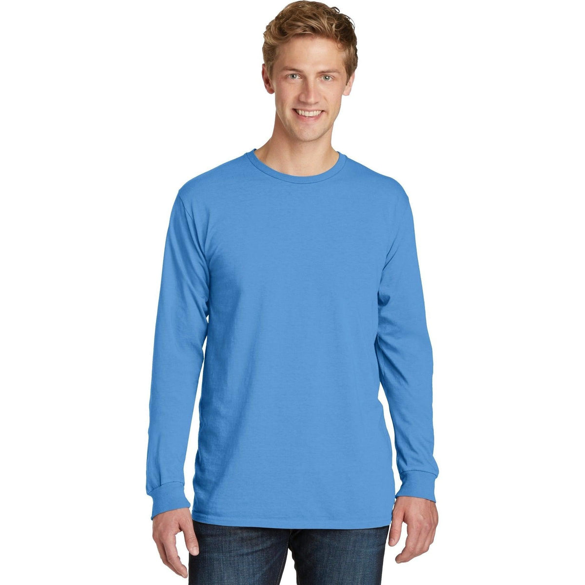 no-logo Port & Company Pigment-Dyed Long Sleeve Tee-Regular-Port & Company-Thread Logic