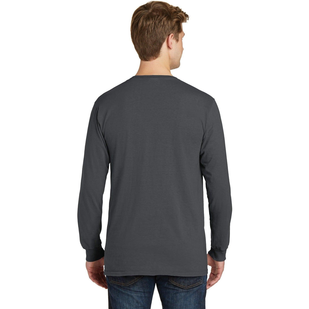 no-logo Port & Company Pigment-Dyed Long Sleeve Tee-Regular-Port & Company-Thread Logic