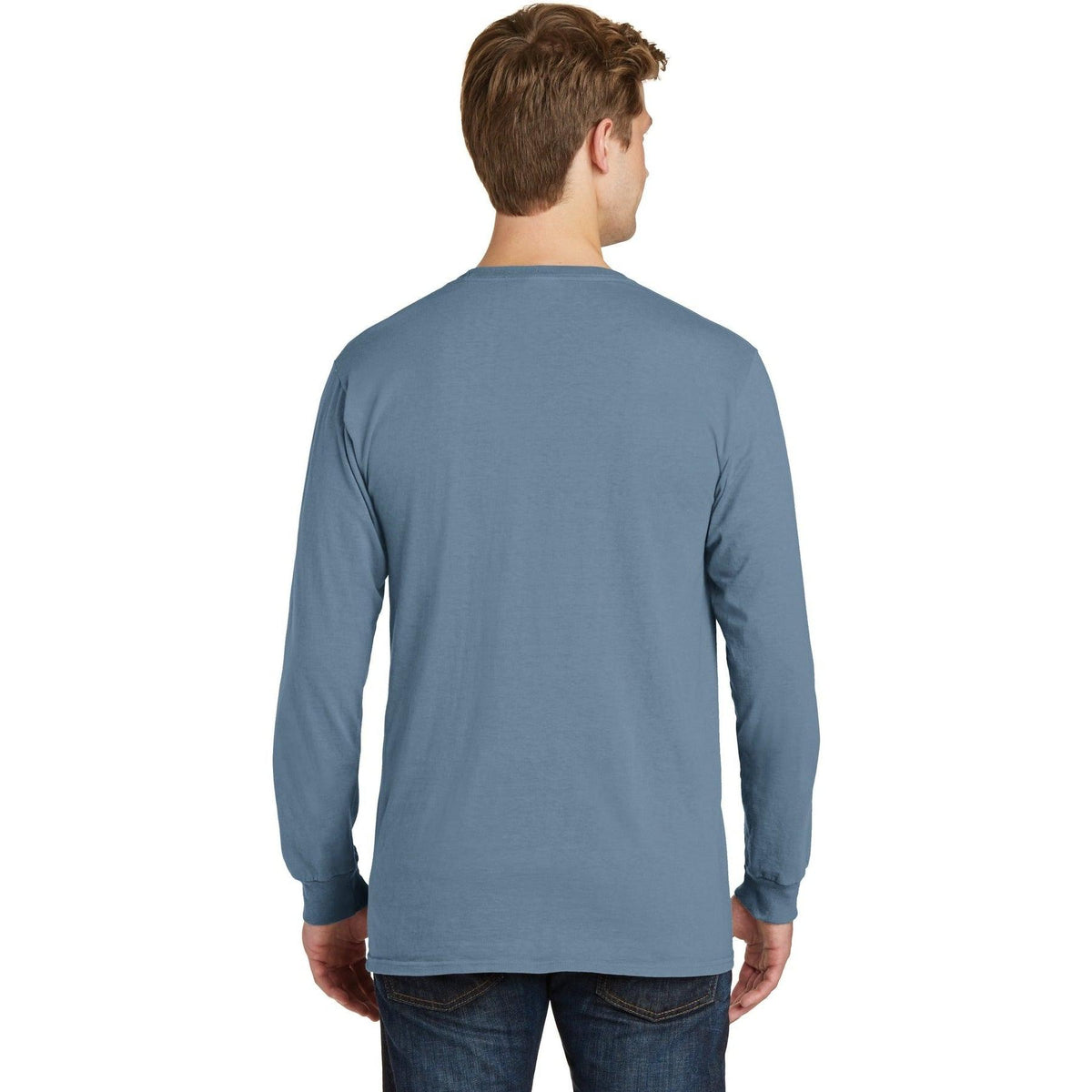 no-logo Port & Company Pigment-Dyed Long Sleeve Tee-Regular-Port & Company-Thread Logic
