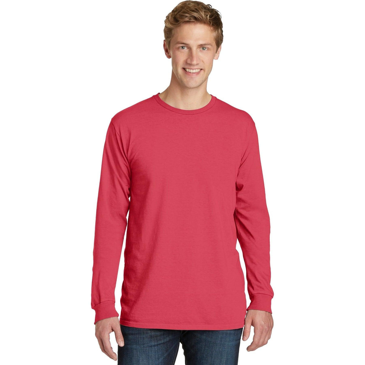 no-logo Port & Company Pigment-Dyed Long Sleeve Tee-Regular-Port & Company-Thread Logic