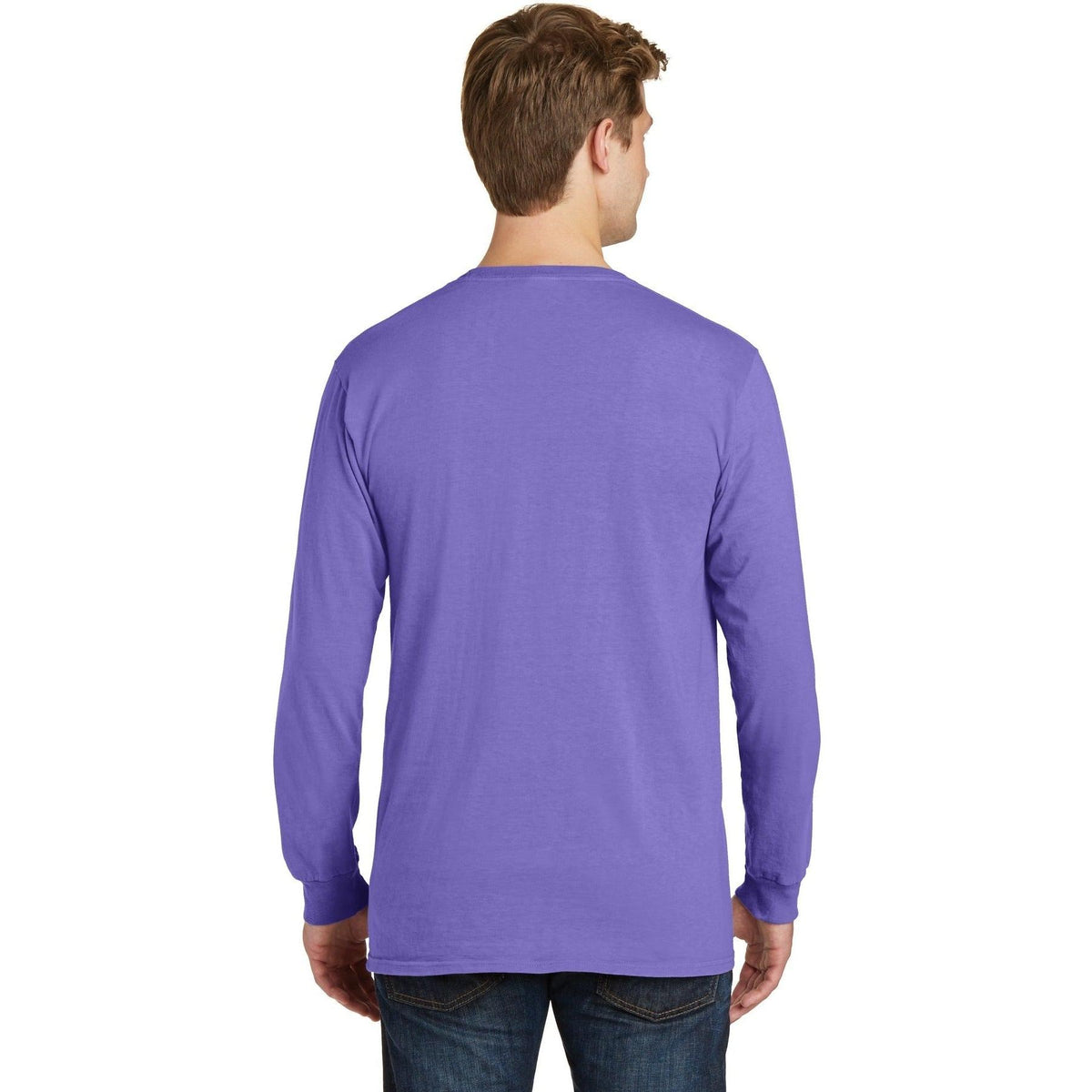 no-logo Port & Company Pigment-Dyed Long Sleeve Tee-Regular-Port & Company-Thread Logic