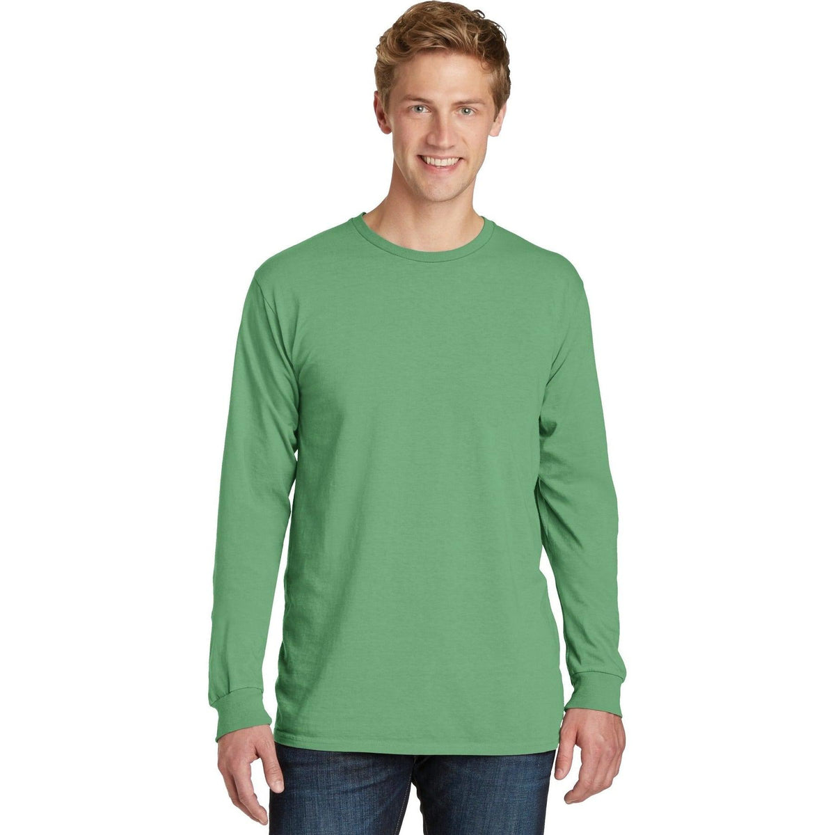 no-logo Port & Company Pigment-Dyed Long Sleeve Tee-Regular-Port & Company-Thread Logic
