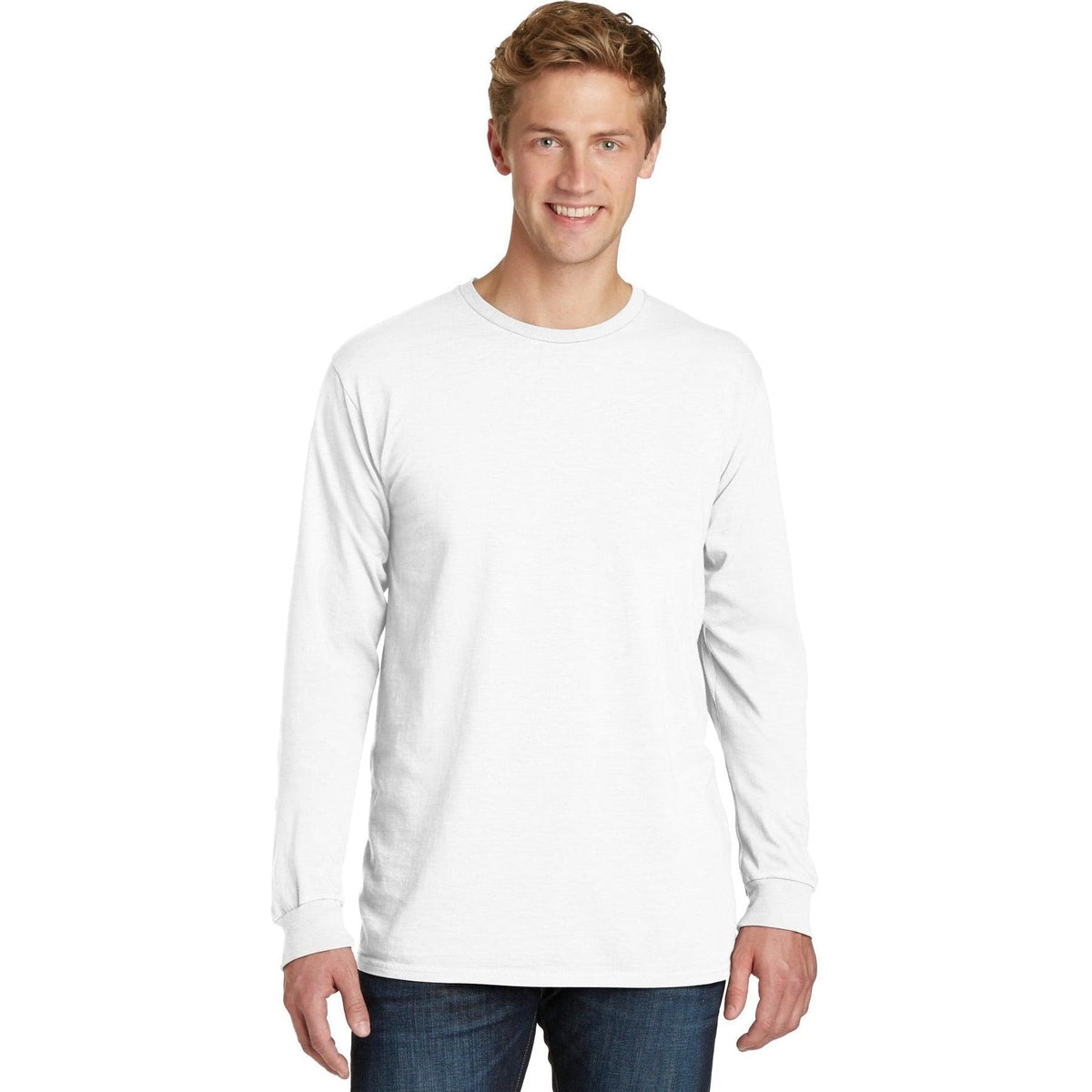 no-logo Port & Company Pigment-Dyed Long Sleeve Tee-Regular-Port & Company-Thread Logic