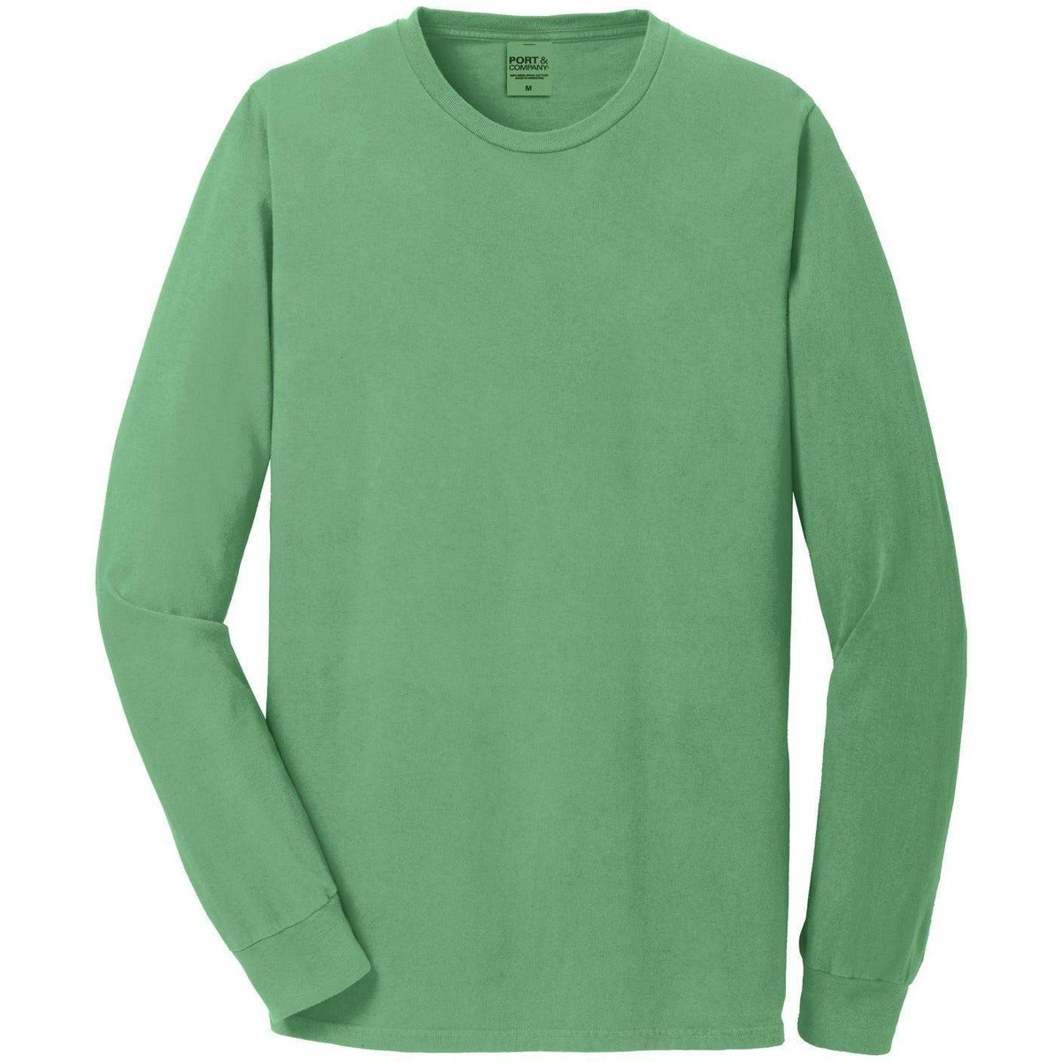 no-logo Port & Company Pigment-Dyed Long Sleeve Tee-Regular-Port & Company-Safari-S-Thread Logic