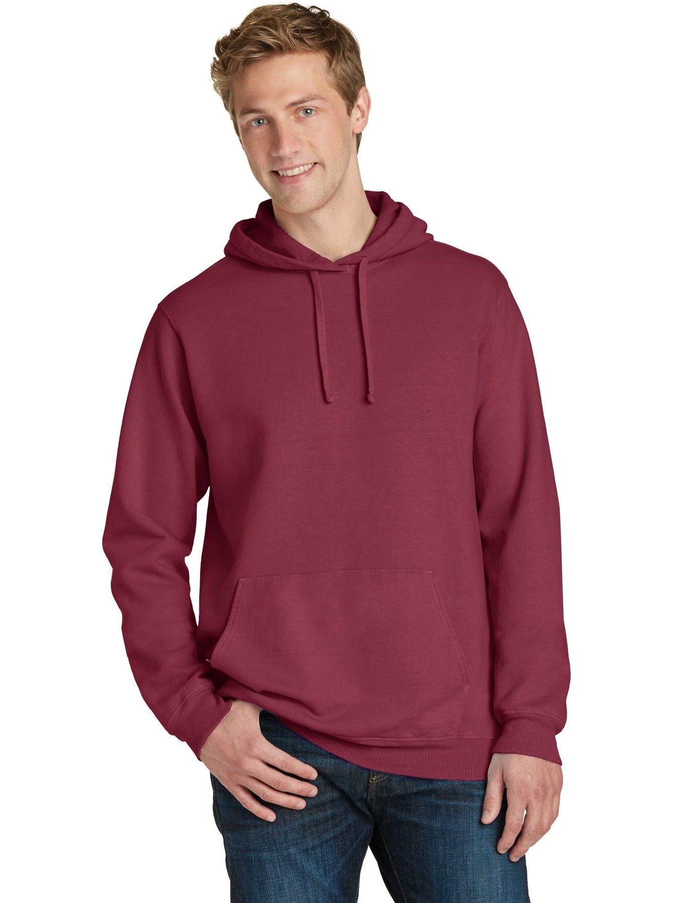 no-logo Port & Company Pigment-Dyed Pullover Hooded Sweatshirt-Regular-Port & Company-Thread Logic