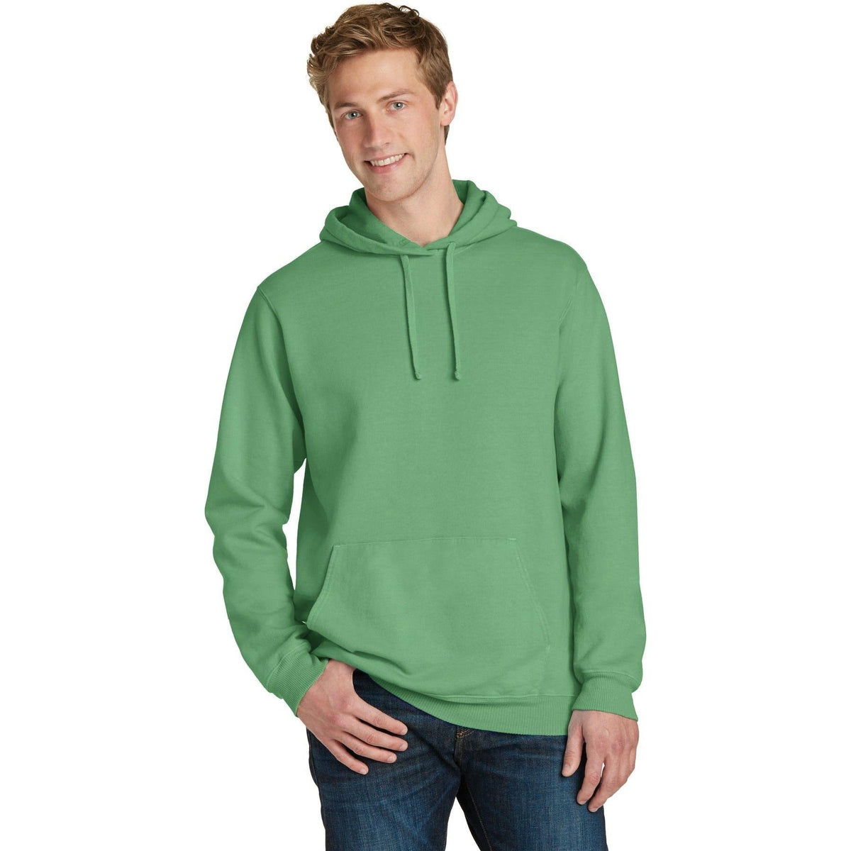 no-logo Port & Company Pigment-Dyed Pullover Hooded Sweatshirt-Hoodies-Port & Company-Thread Logic