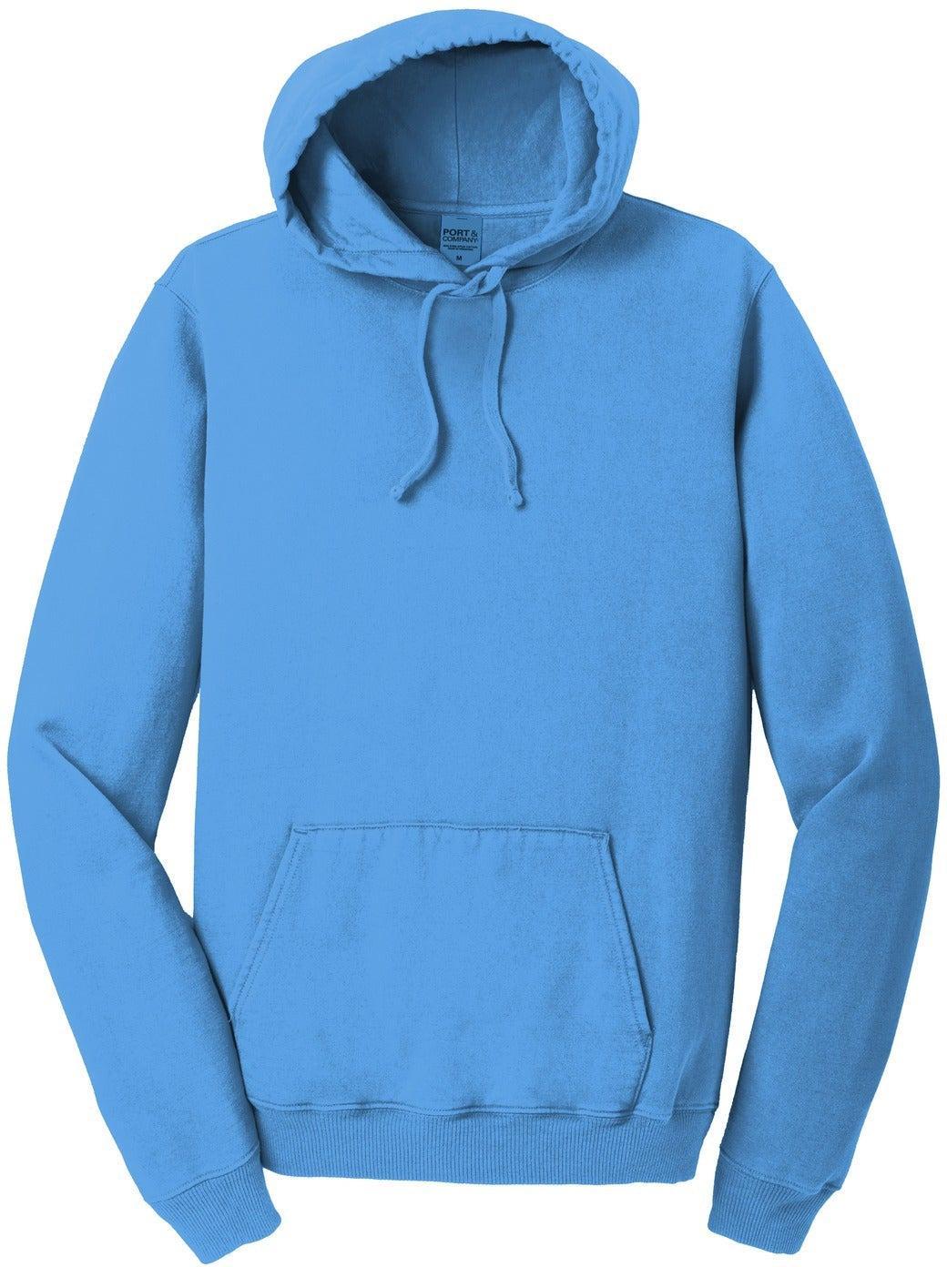 OUTLET-Port & Company Pigment-Dyed Pullover Hooded Sweatshirt