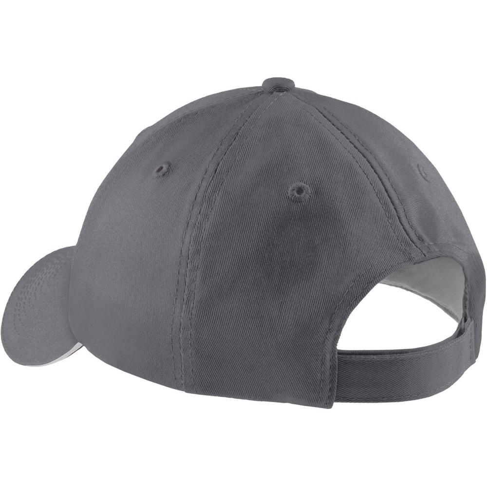 no-logo Port & Company Sandwich Bill Cap-Headwear-Port & Company-Thread Logic