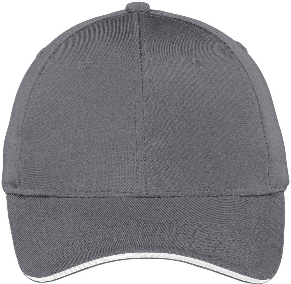 Port & Company Sandwich Bill Cap-Regular-Port & Company-Charcoal/White-OSFA-Thread Logic