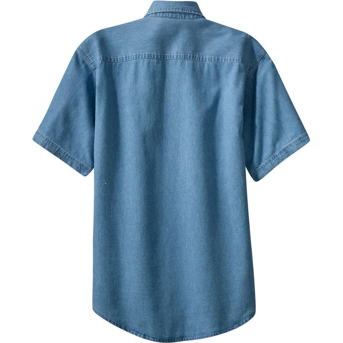 no-logo Port & Company Short Sleeve Value Denim Shirt-Regular-Port & Company-Thread Logic