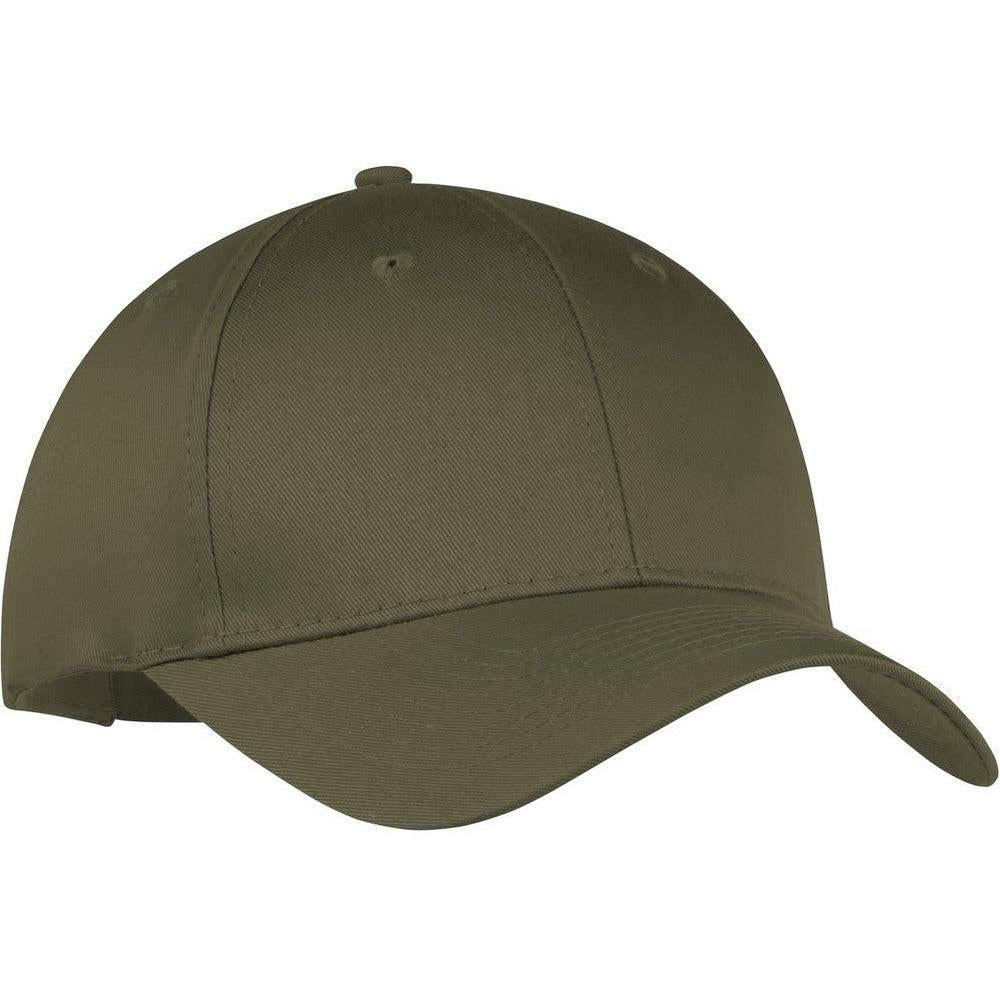 no-logo Port & Company Six-Panel Twill Cap-Headwear-Port & Company-Thread Logic