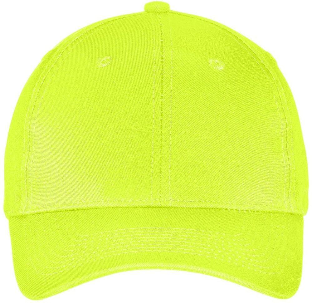 Port & Company Six-Panel Twill Cap-Regular-Port & Company-Neon Yellow-OSFA-Thread Logic