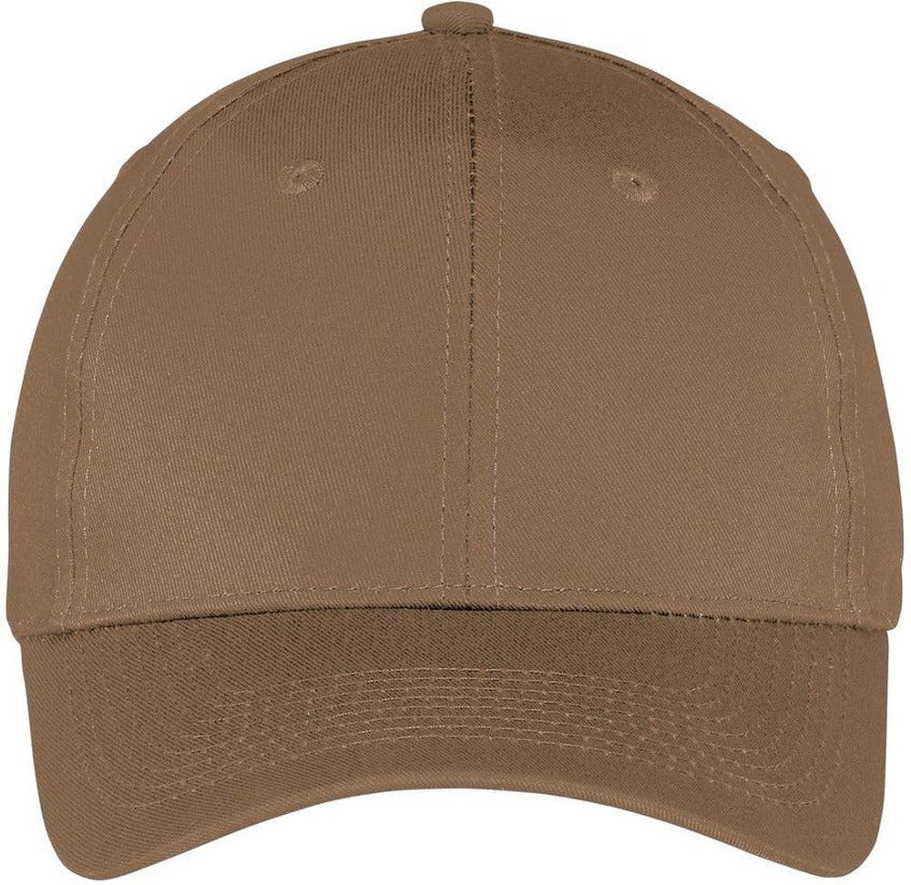 Port & Company Six-Panel Twill Cap-Regular-Port & Company-Woodland Brown-OSFA-Thread Logic