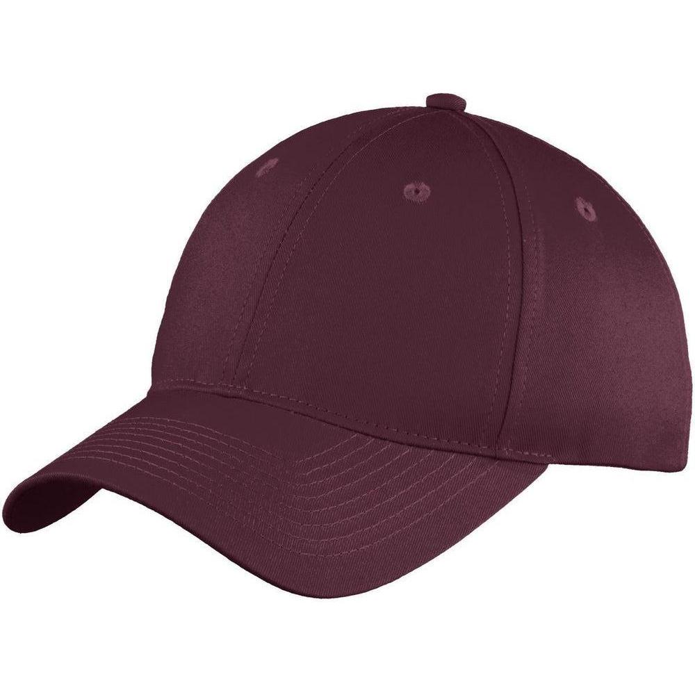 no-logo Port & Company Six-Panel Unstructured Twill Cap-Headwear-Port & Company-Thread Logic