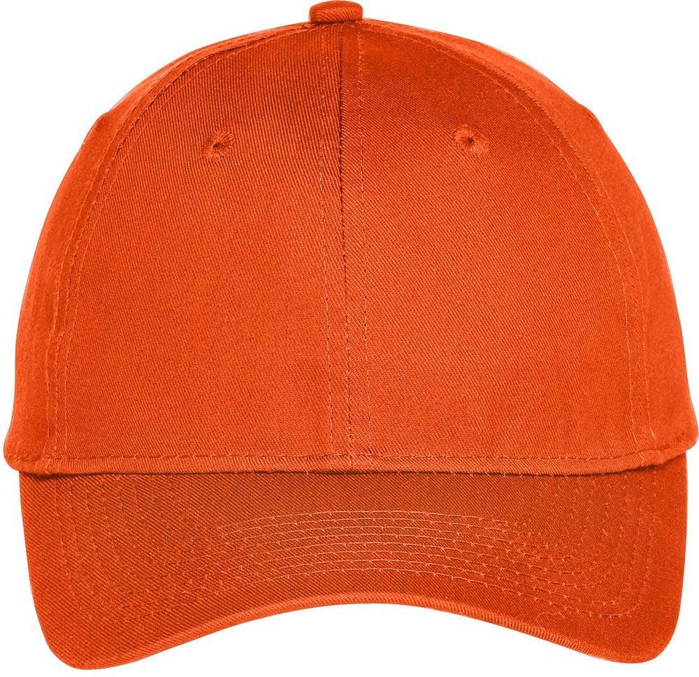 Port & Company Six-Panel Unstructured Twill Cap-Regular-Port & Company-Orange-OSFA-Thread Logic