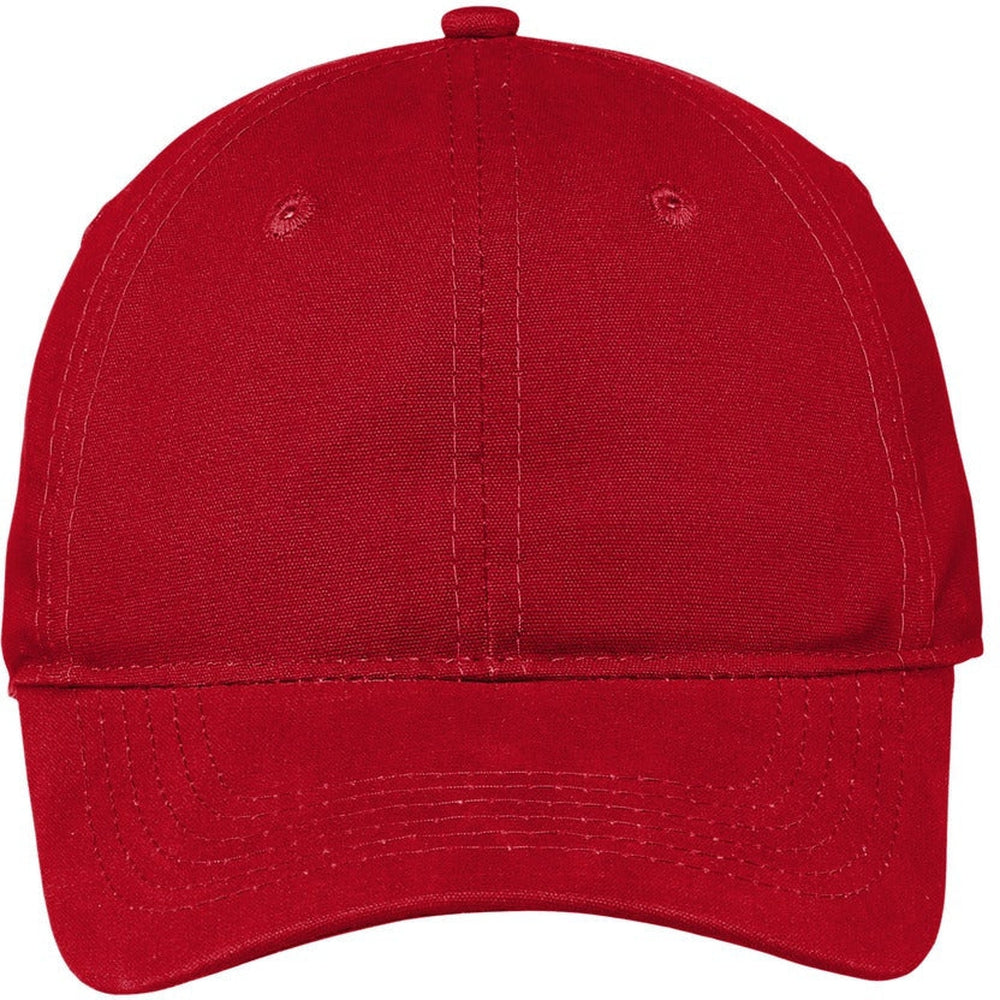 Port & Company Soft Brushed Canvas Cap-Regular-Port & Company-Red-OSFA-Thread Logic