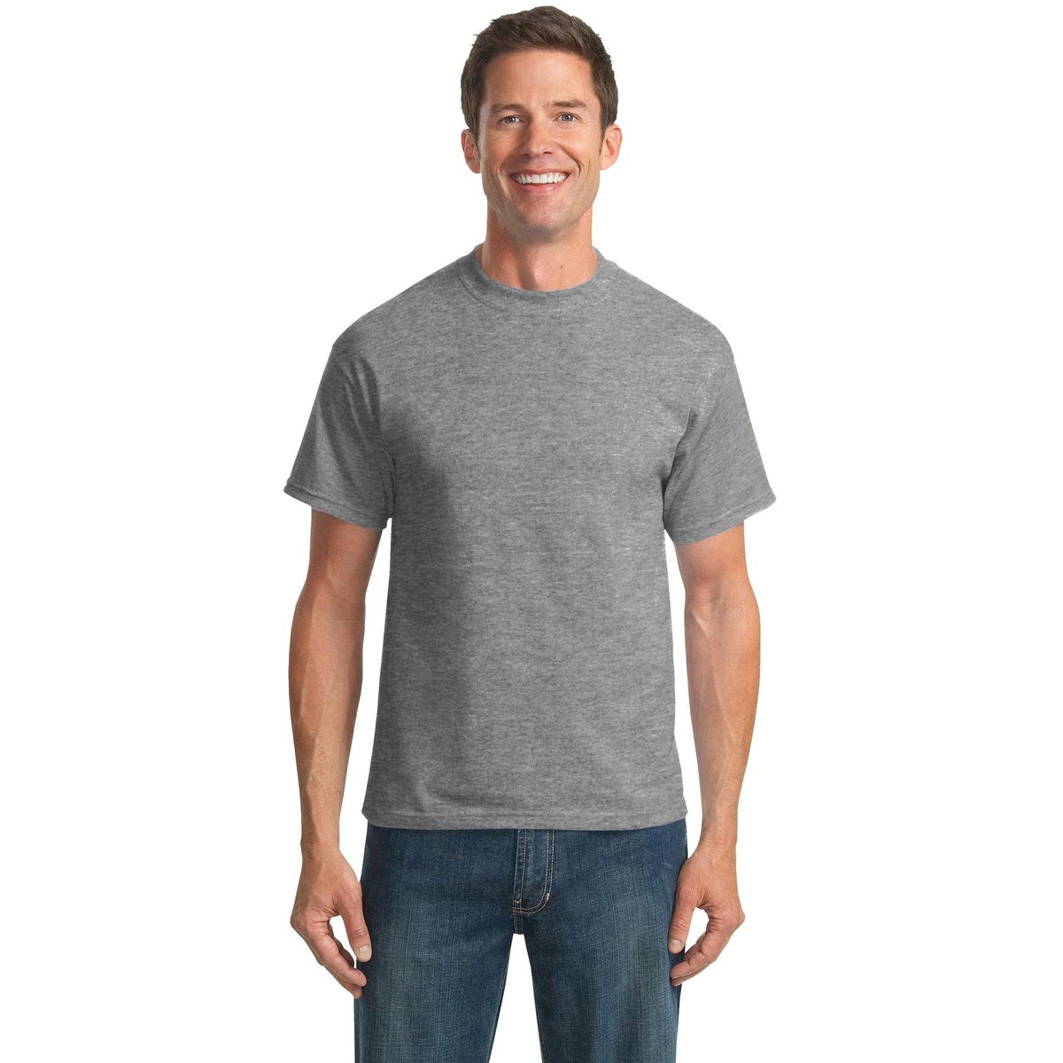 no-logo Port & Company Tall Core Blend Tee-Polos-Port & Company-Thread Logic