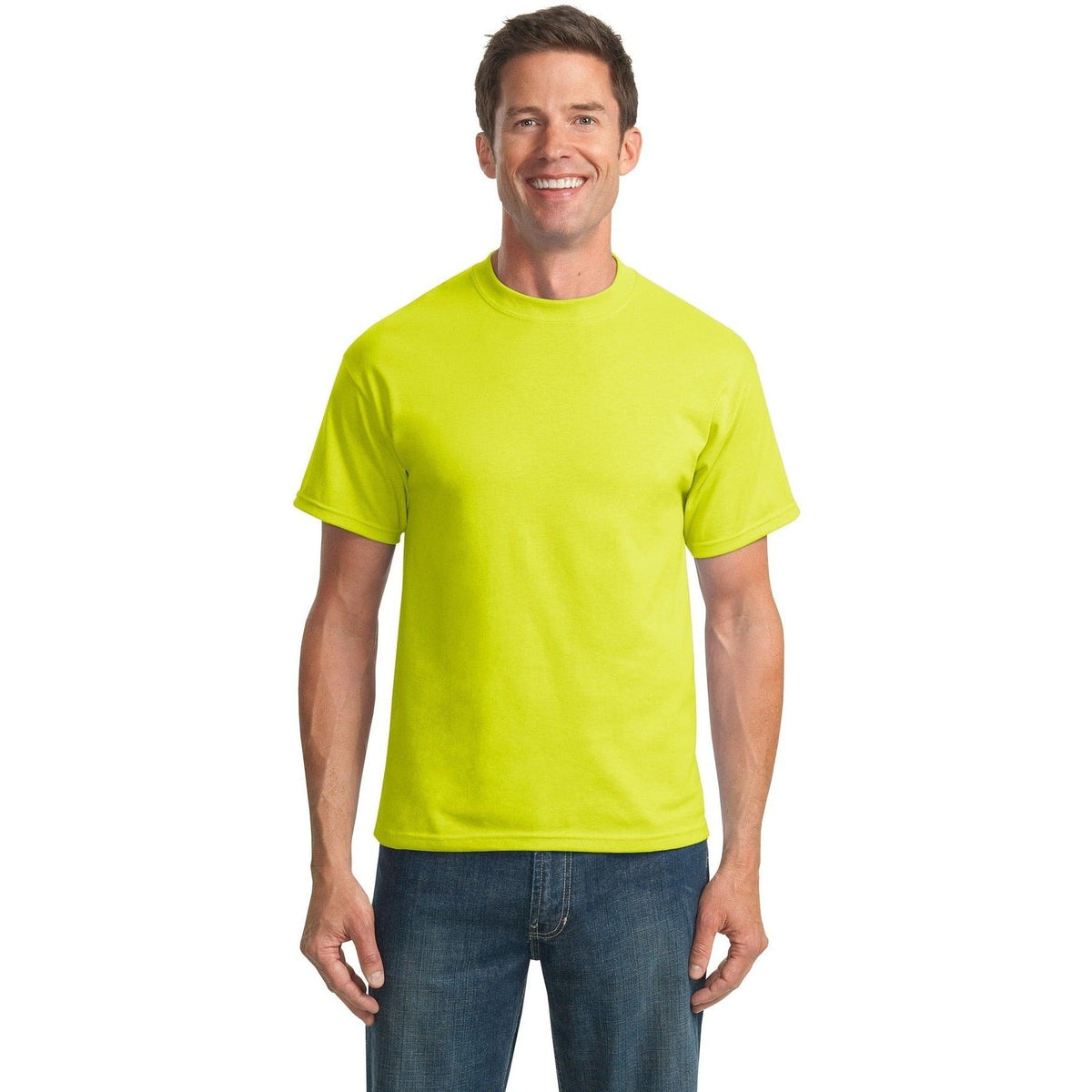 no-logo Port & Company Tall Core Blend Tee-Polos-Port & Company-Thread Logic