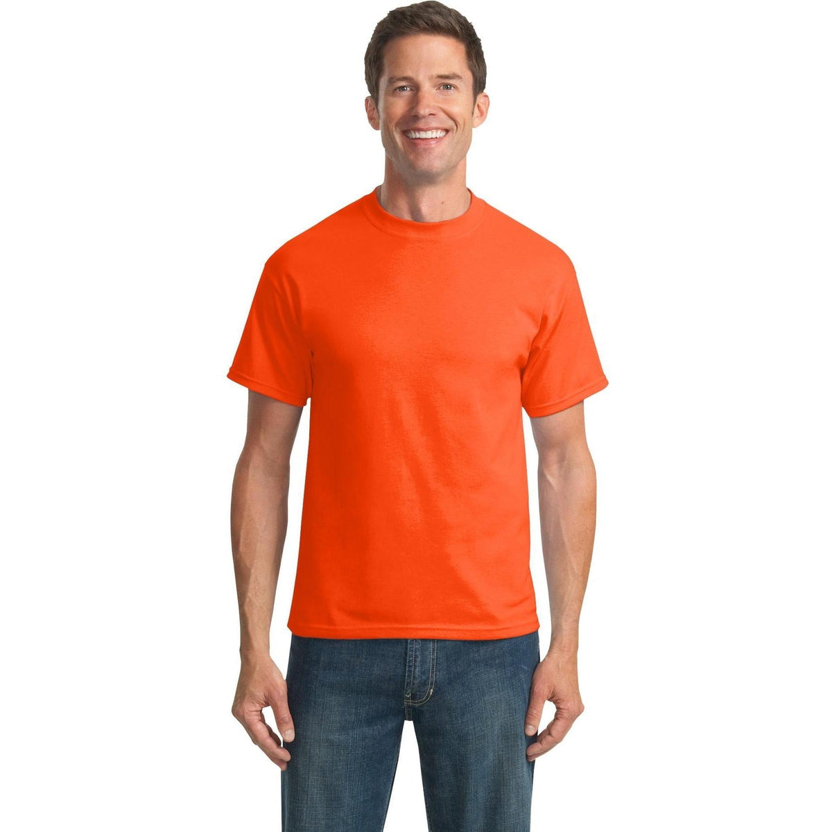 no-logo Port & Company Tall Core Blend Tee-Polos-Port & Company-Thread Logic