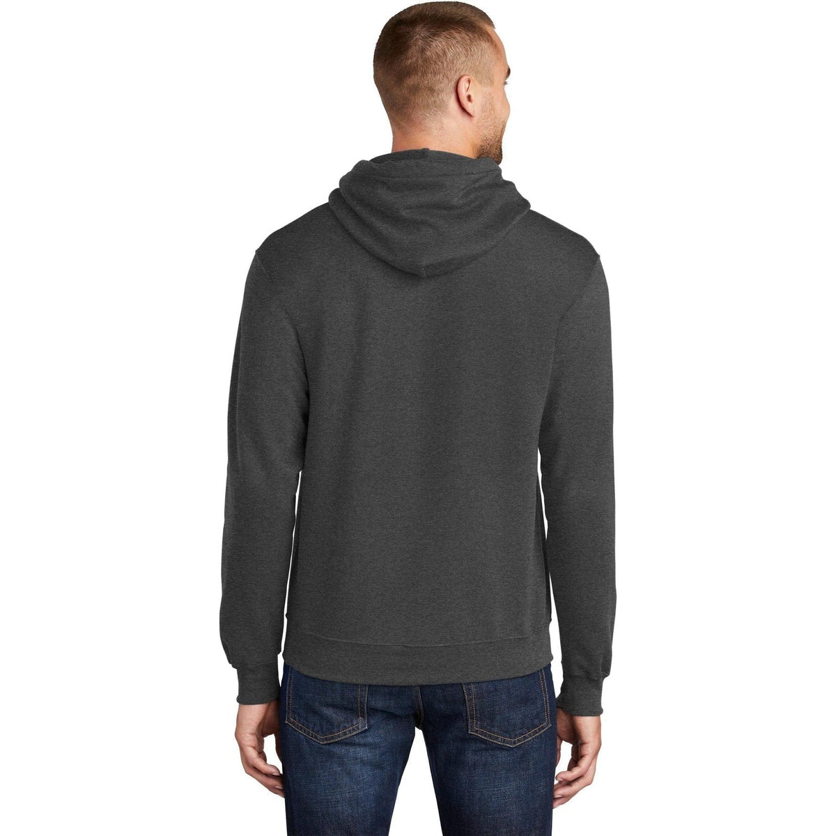 no-logo Port & Company Tall Core Fleece Pullover Hooded Sweatshirt-Regular-Port & Company-Thread Logic