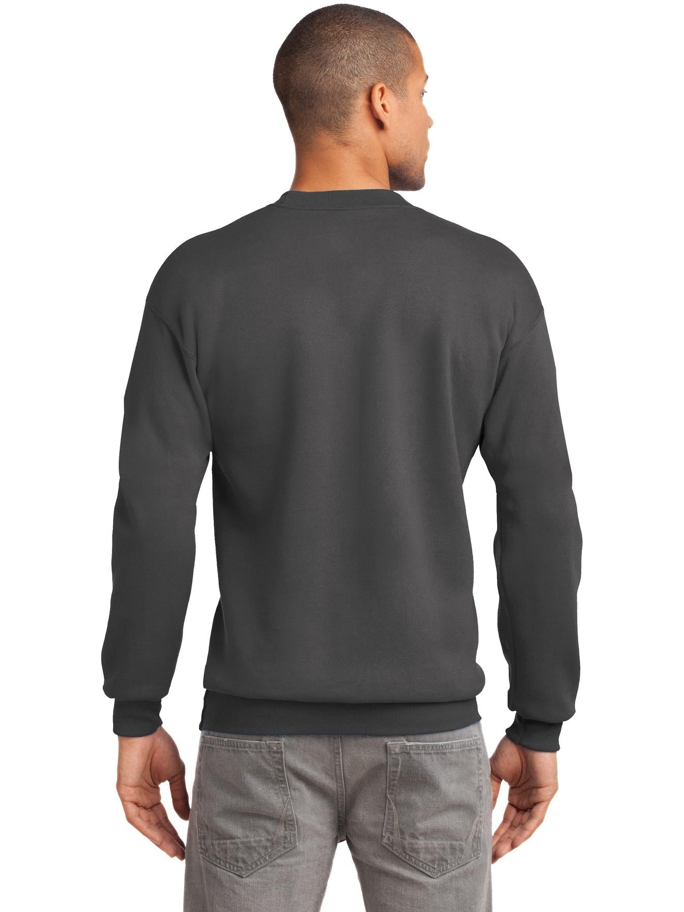 no-logo Port & Company Tall Essential Fleece Crewneck Sweatshirt-Regular-Port & Company-Thread Logic