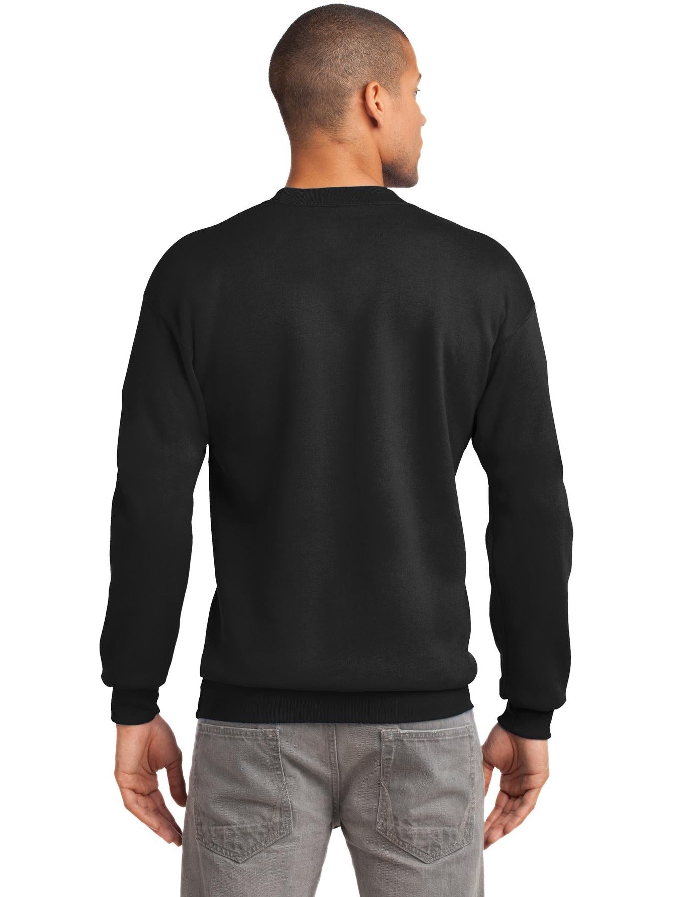 no-logo Port & Company Tall Essential Fleece Crewneck Sweatshirt-Regular-Port & Company-Thread Logic