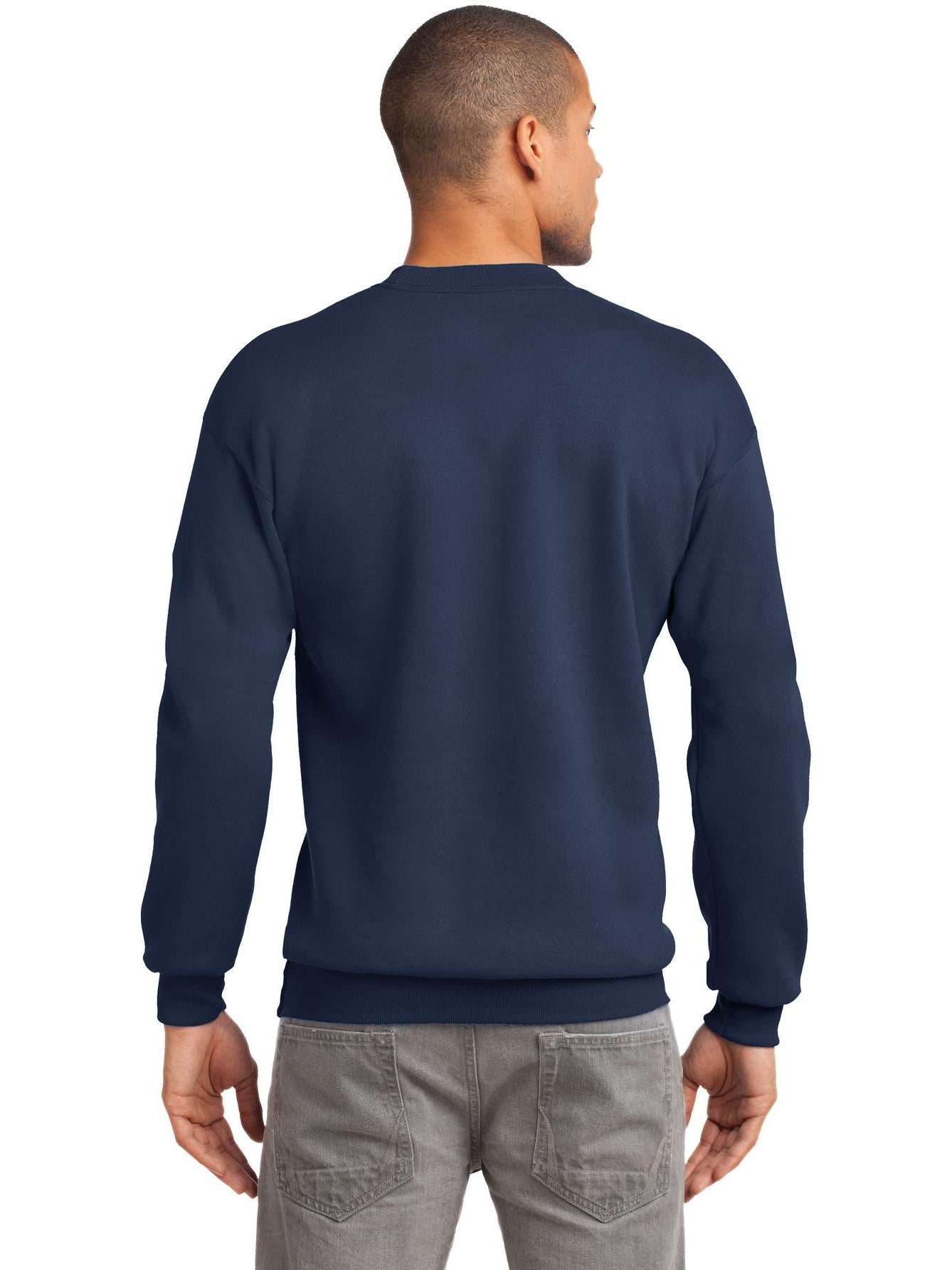 no-logo Port & Company Tall Essential Fleece Crewneck Sweatshirt-Regular-Port & Company-Thread Logic